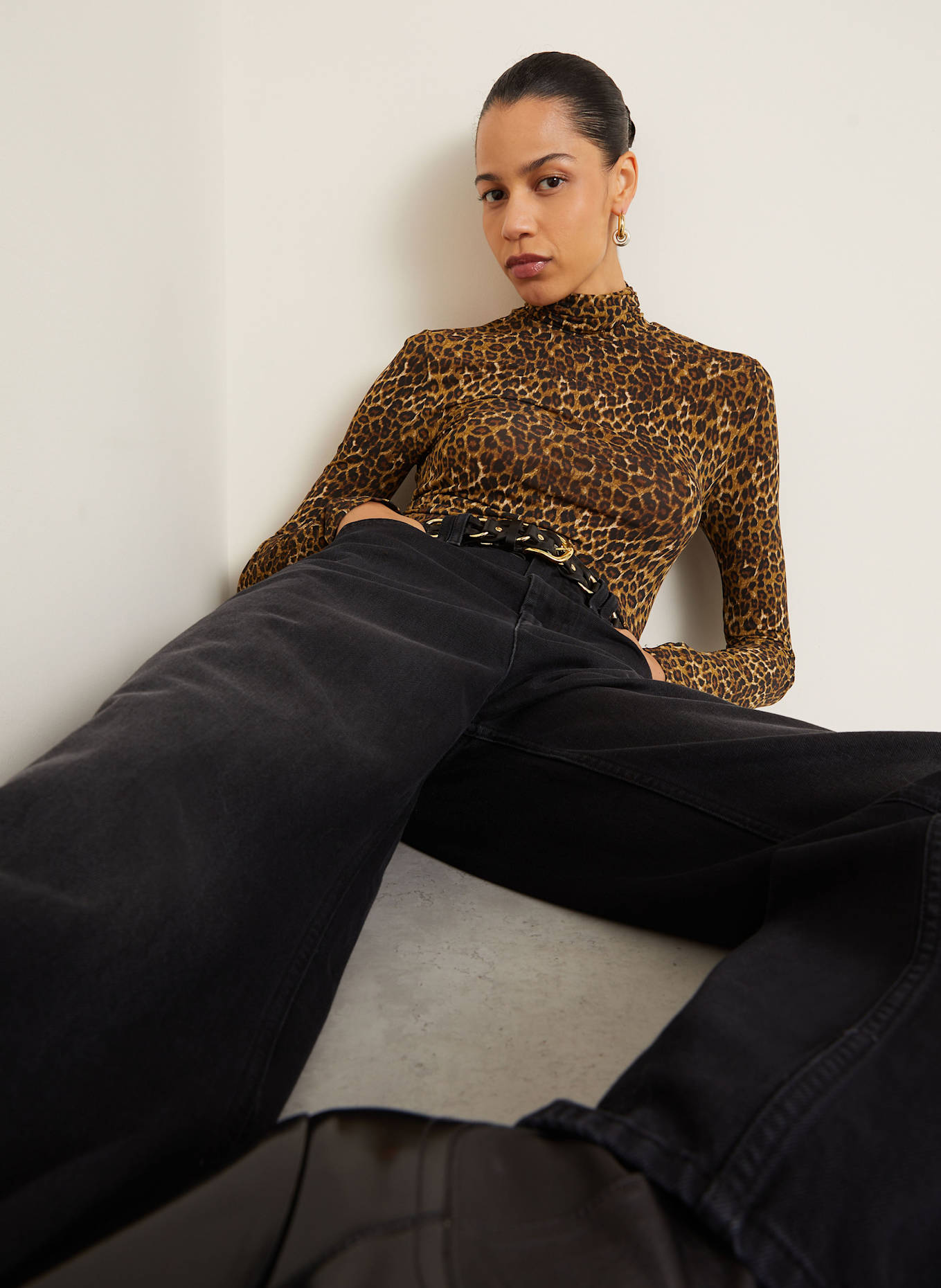ISABEL MARANT Straight Jeans LEMONY-GB: 01BK BLACK