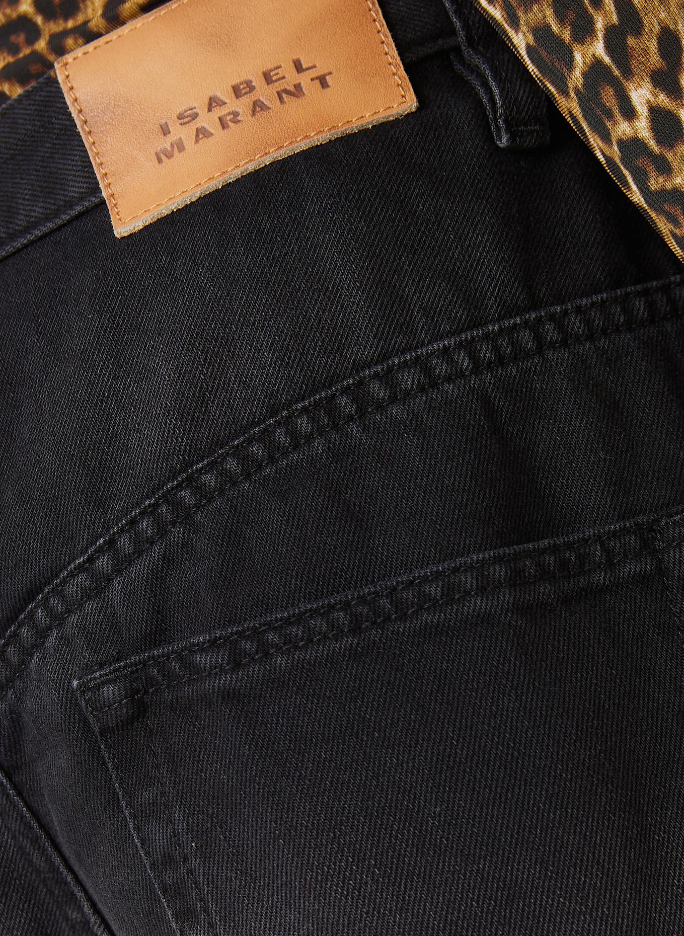 ISABEL MARANT Straight Jeans LEMONY-GB: 01BK BLACK