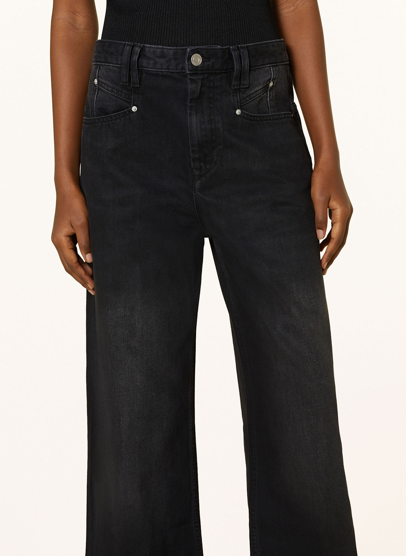 MARANT ÉTOILE Straight jeans Relaxed LEMONY, Farbe: 01BK BLACK (Bild 5)