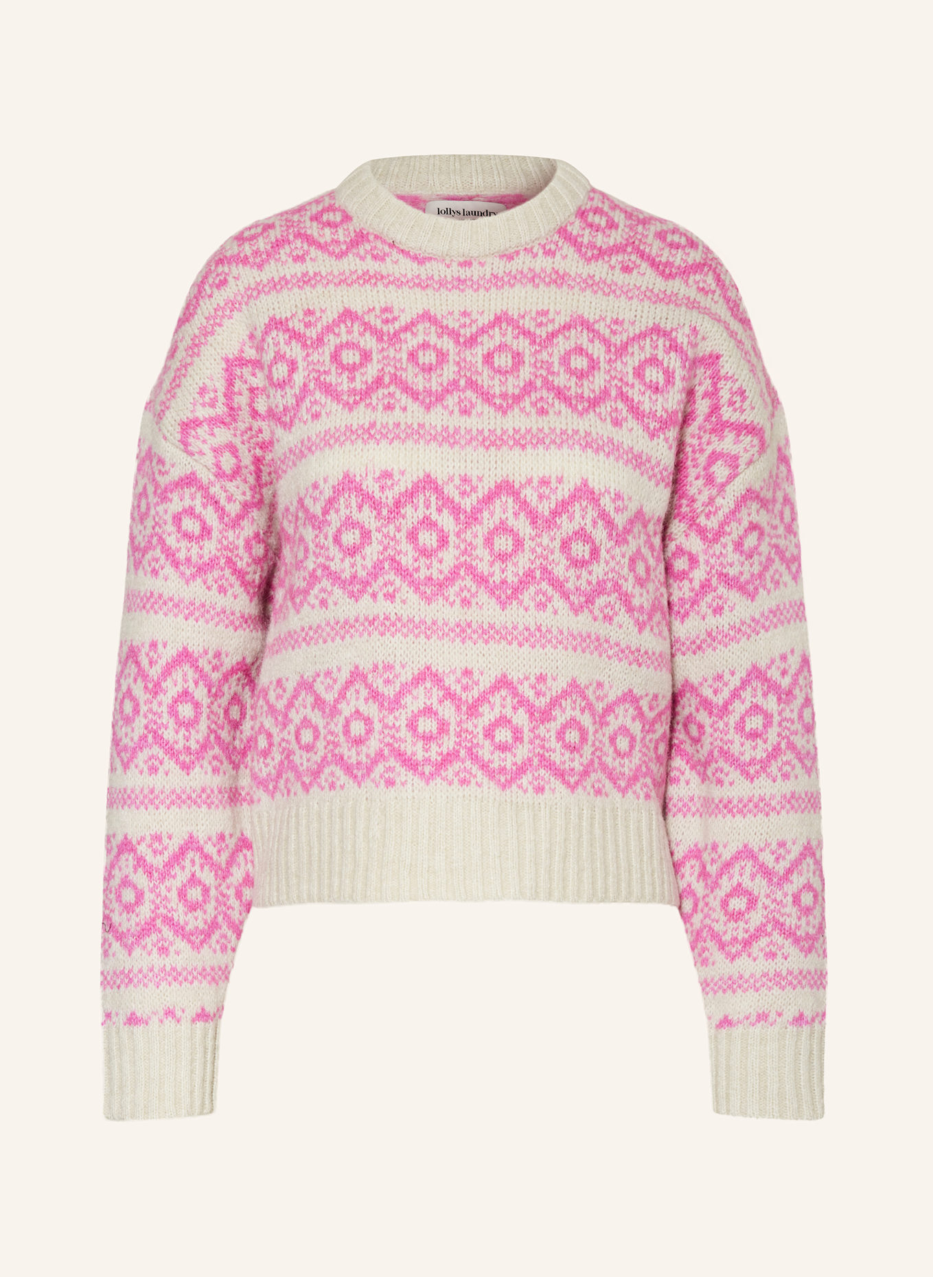 lollys laundry Pullover LOTTIELL: CREME / PINK
