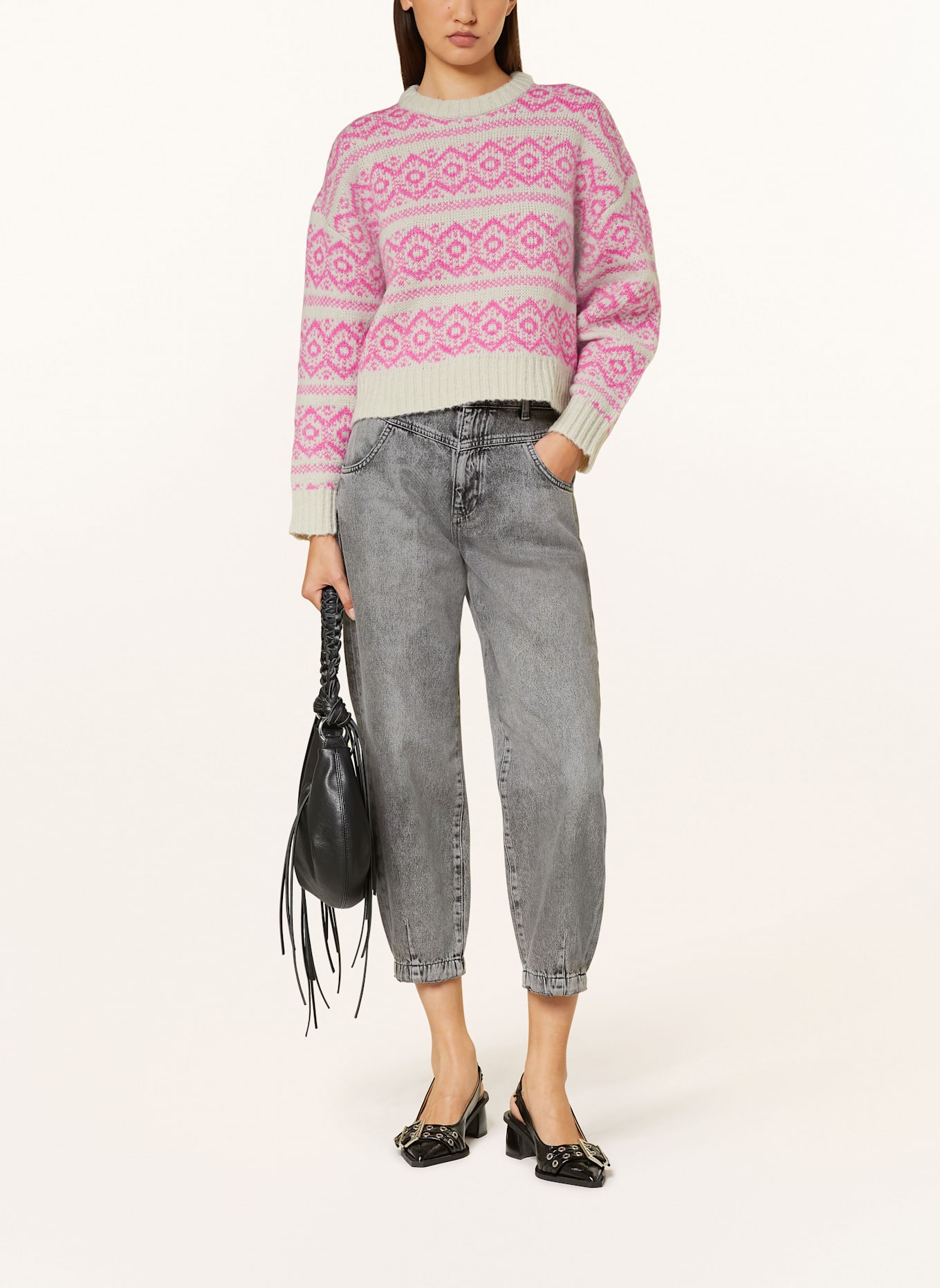 lollys laundry Pullover LOTTIELL: CREME / PINK