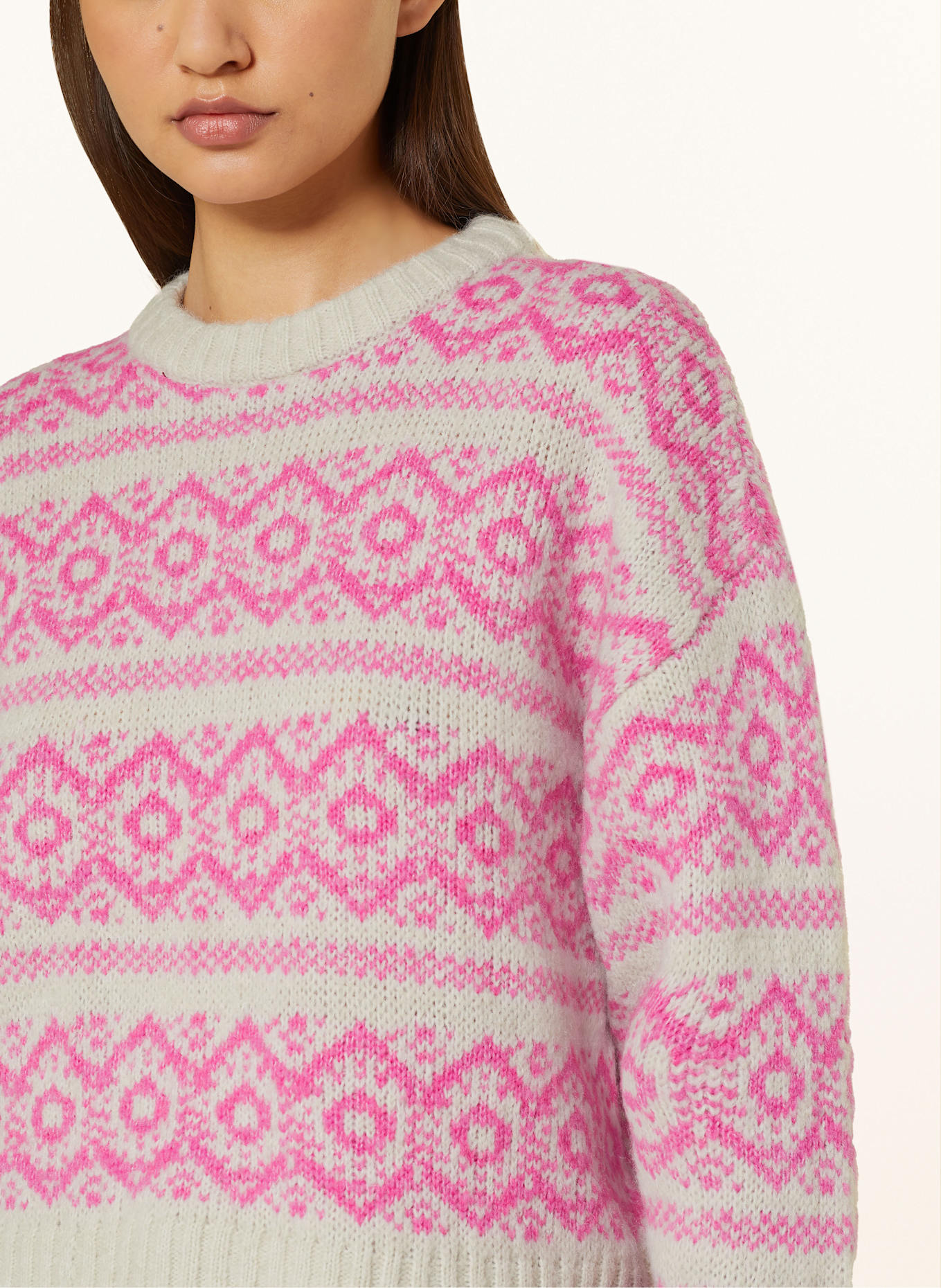 lollys laundry Pullover LOTTIELL: CREME / PINK