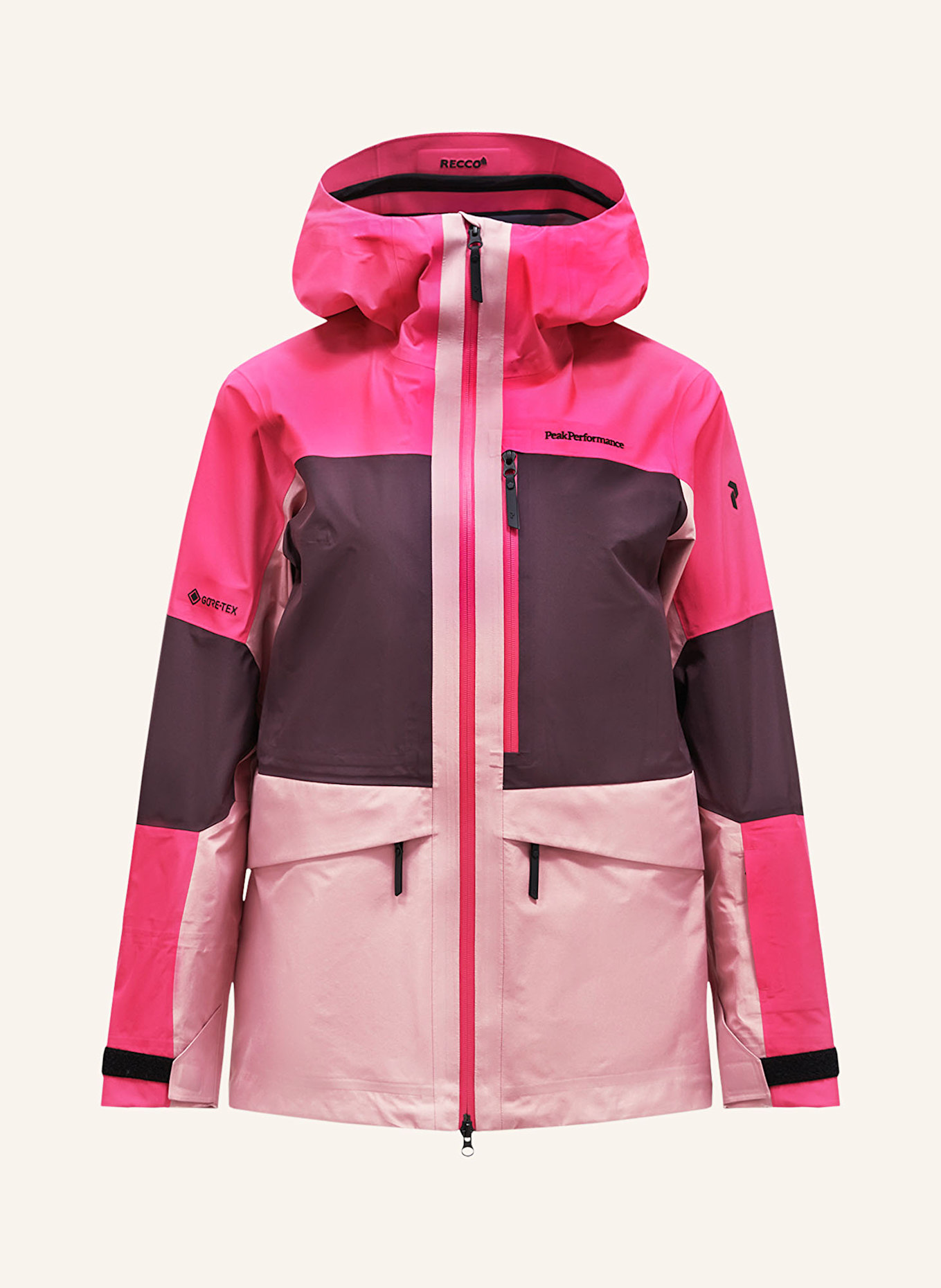 Peak Performance Hardshell Skijacke GRAVITY GTX in dunkelrot pink rose