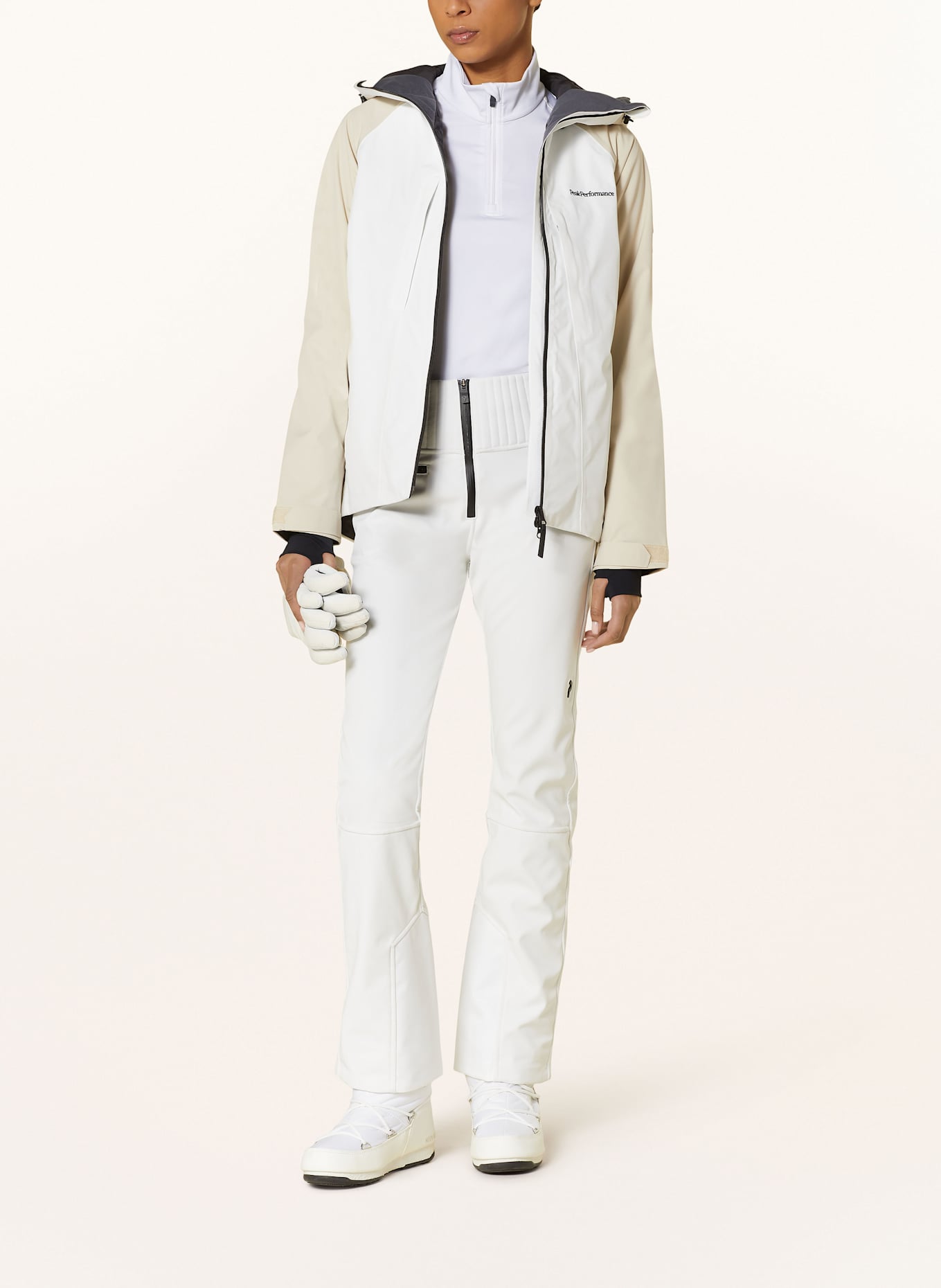 Peak Performance Softshell-Skihose: WEISS