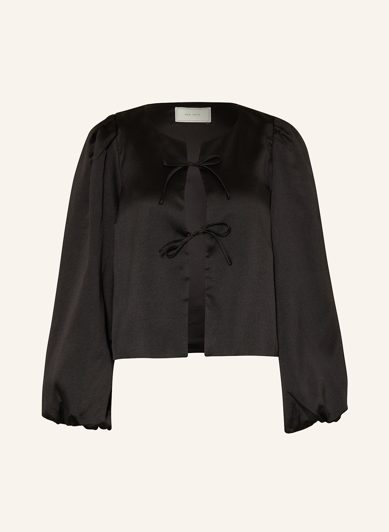 NEO NOIR Blusenshirt DALISKA aus Satin: SCHWARZ