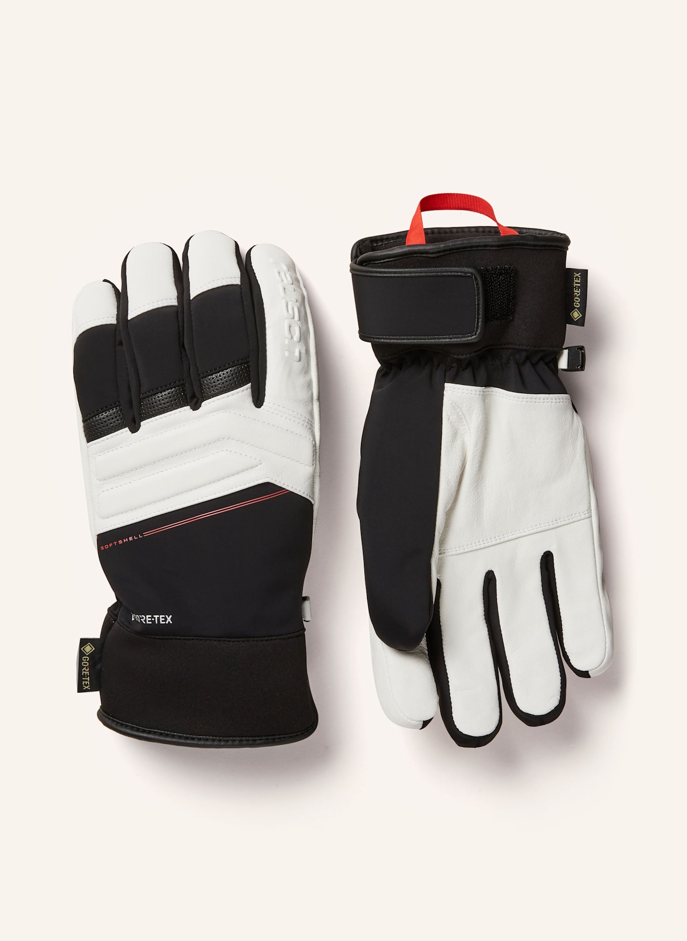 reusch Lyžařské rukavice JUPITER GORE-TEX: ČERNÁ/ BÍLÁ