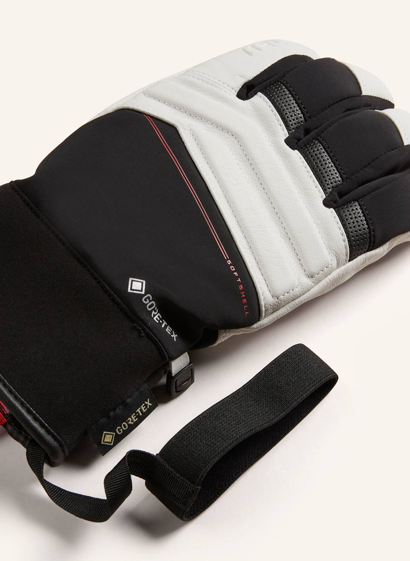 reusch Lyžařské rukavice JUPITER GORE-TEX: ČERNÁ/ BÍLÁ