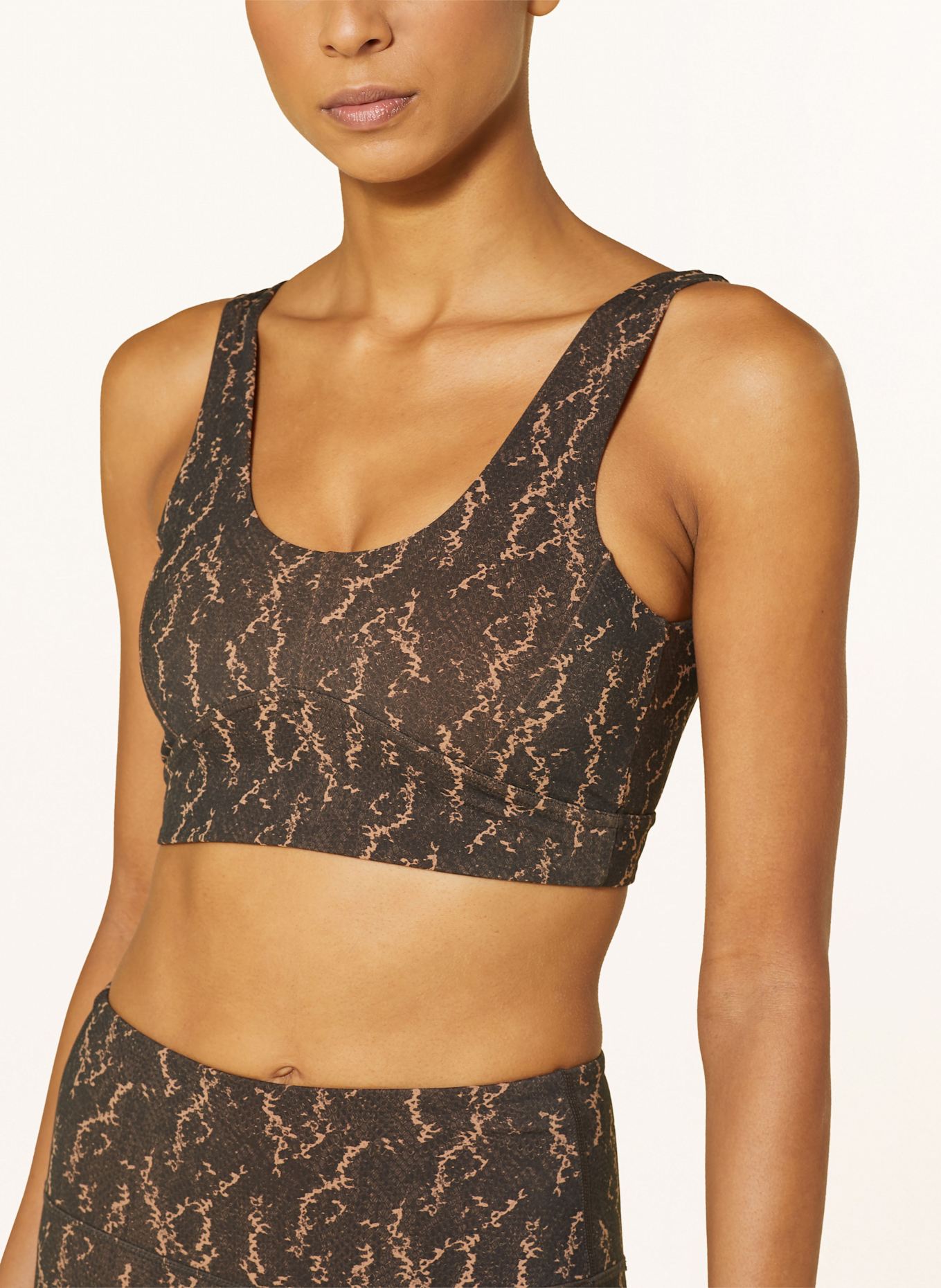 VARLEY Sport-BH FORM ELSIE: DUNKELBRAUN / BEIGE