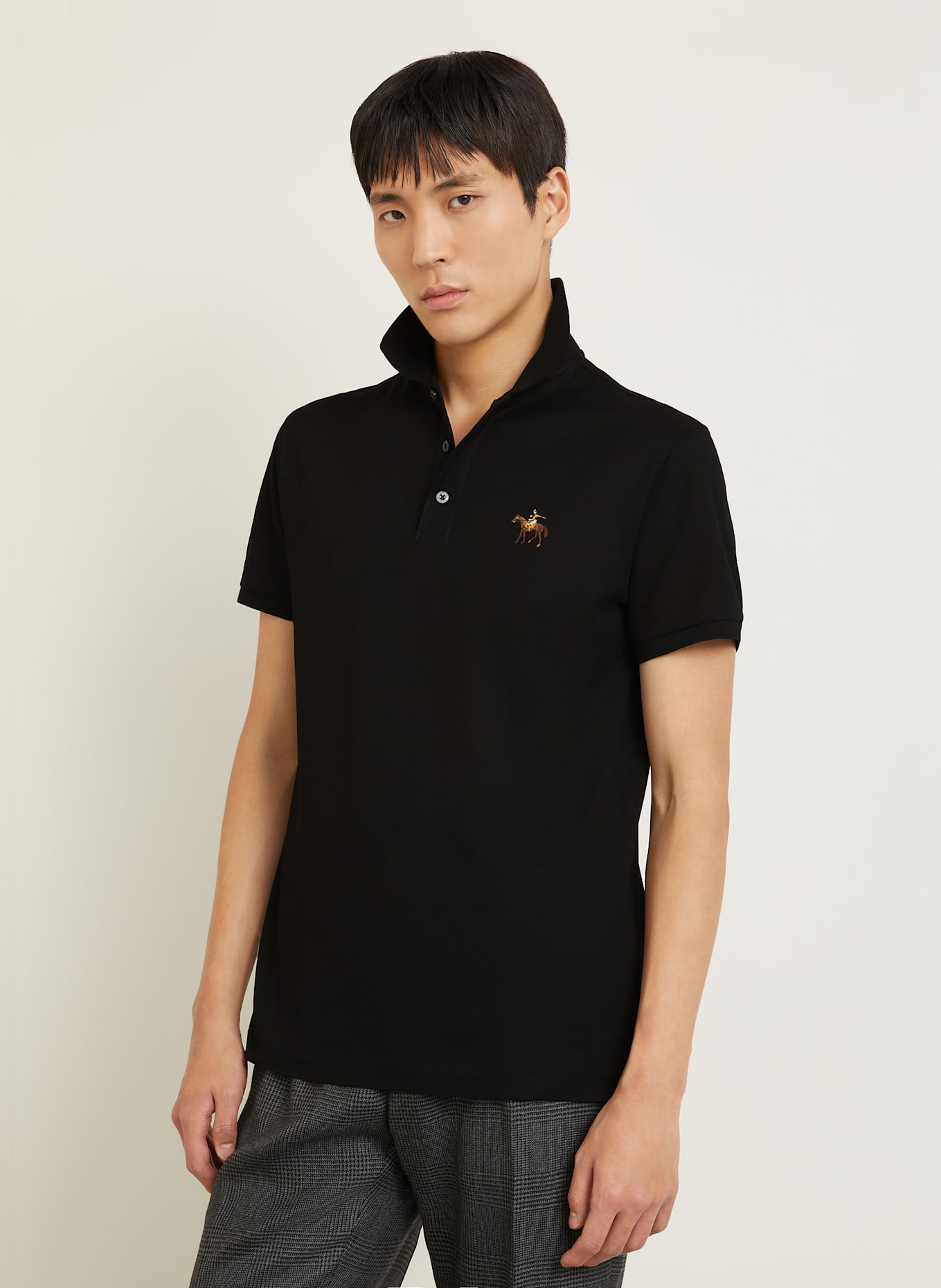 RALPH LAUREN PURPLE LABEL Pique polo shirt