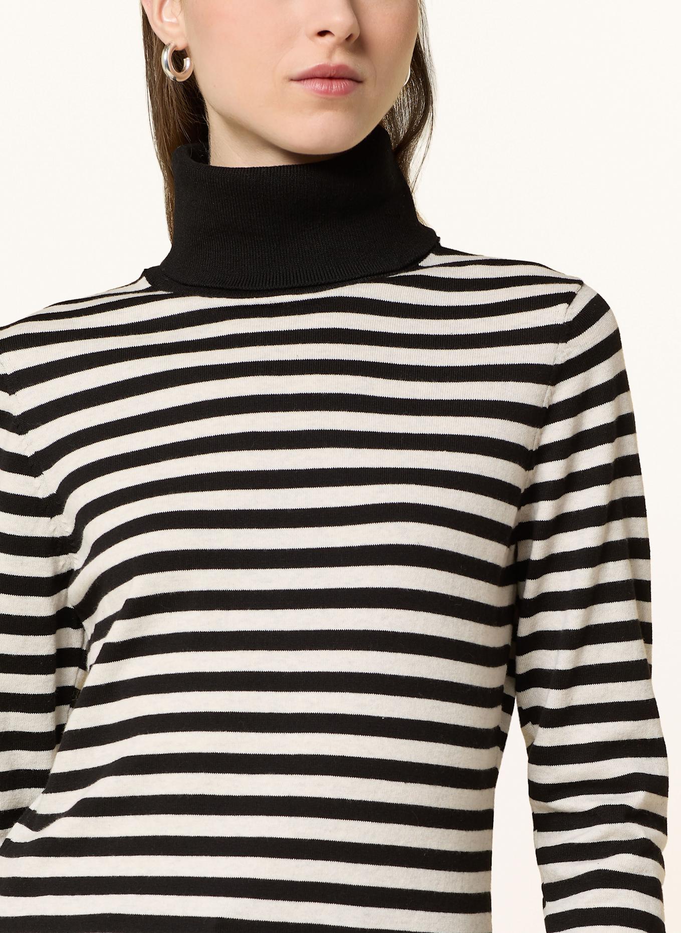 oui Rollkragenpullover: SCHWARZ / WEISS