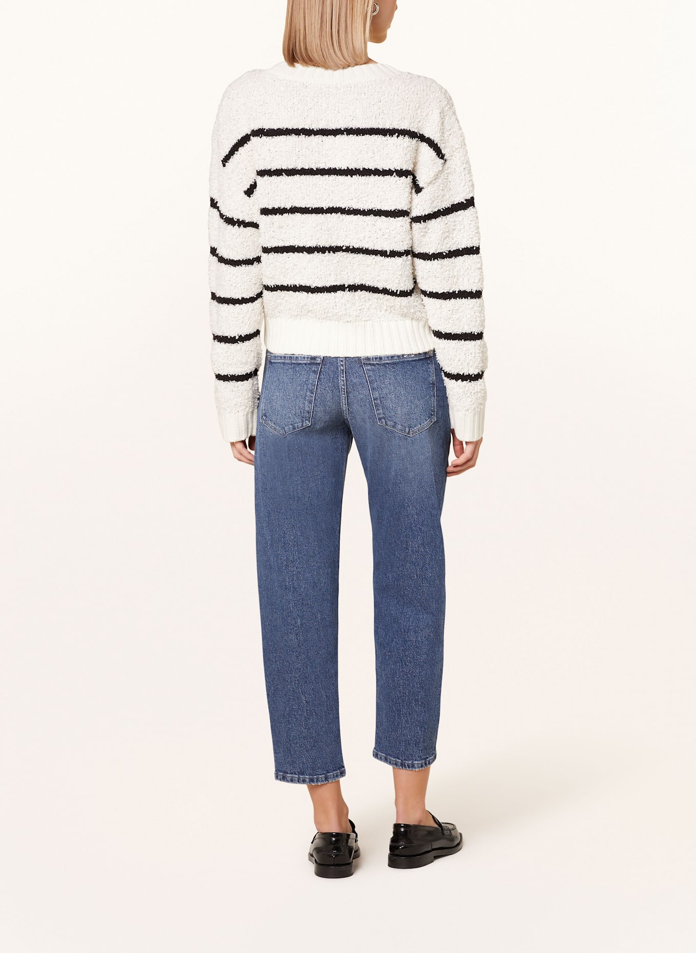 oui Pullover, Farbe: ECRU/ SCHWARZ (Bild 3)