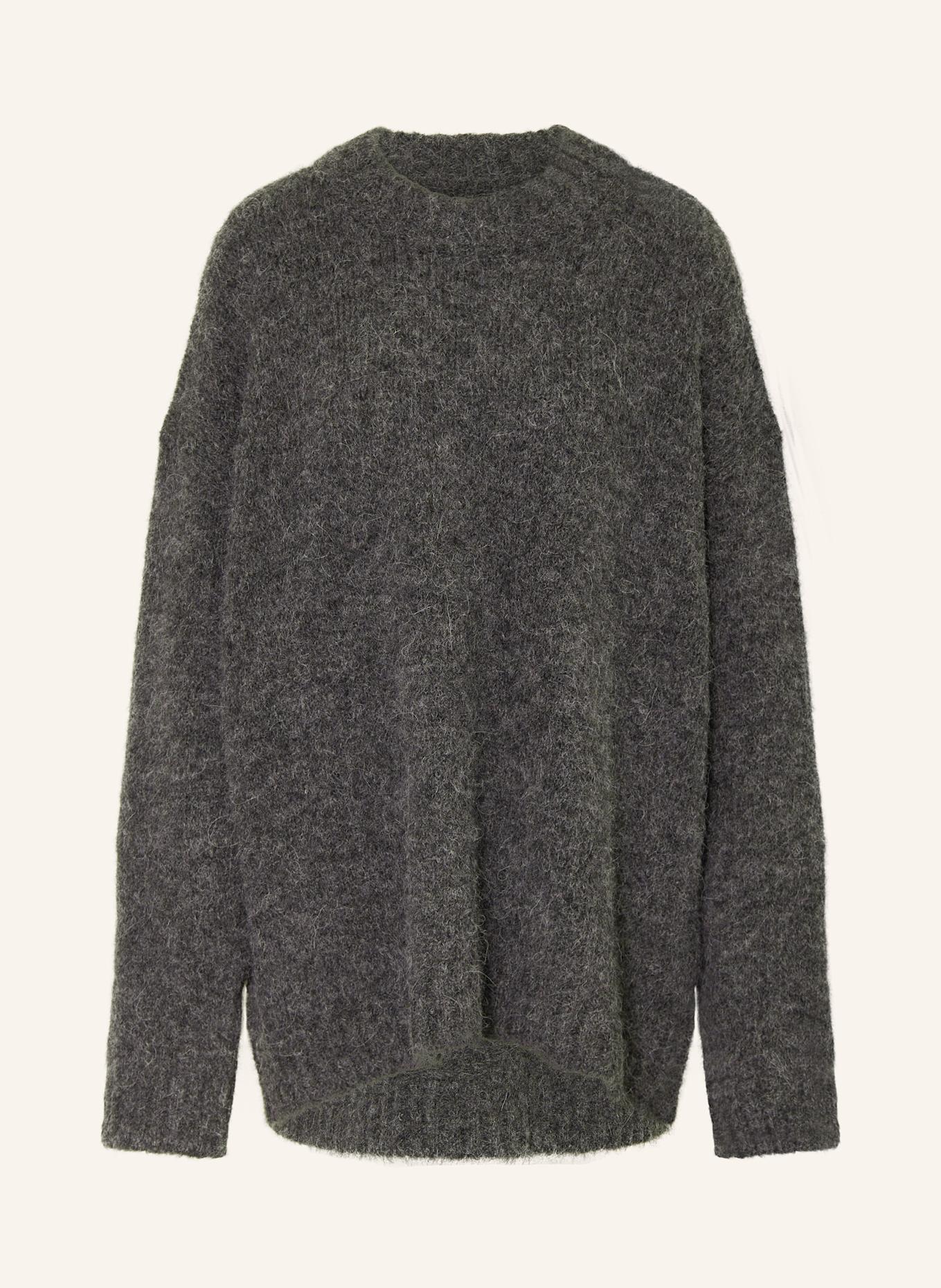 black palms KELLY oversized sweater made from alpaca: DARK GRAY