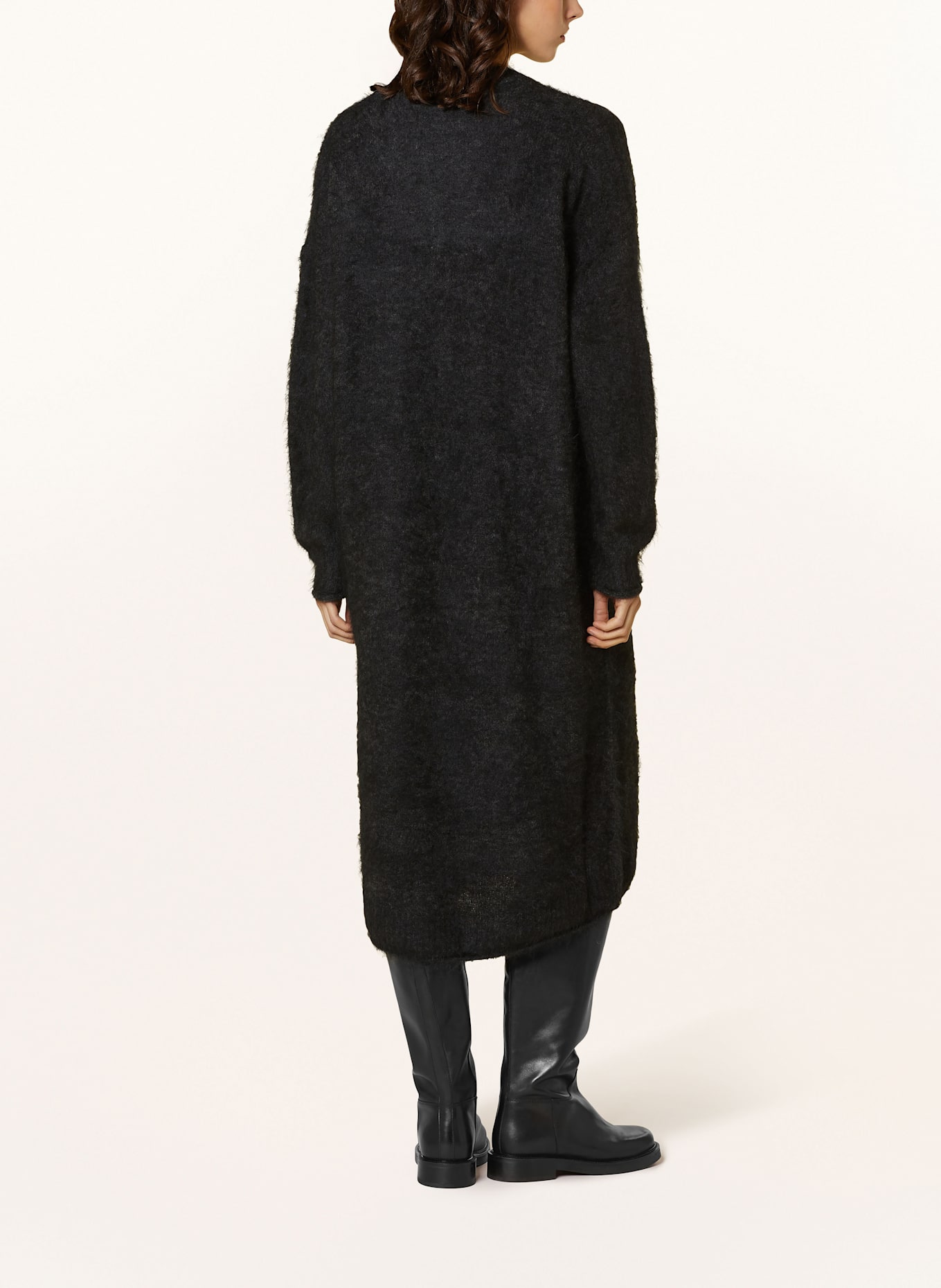 American Vintage Strickkleid NUNY mit Alpaka: SCHWARZ