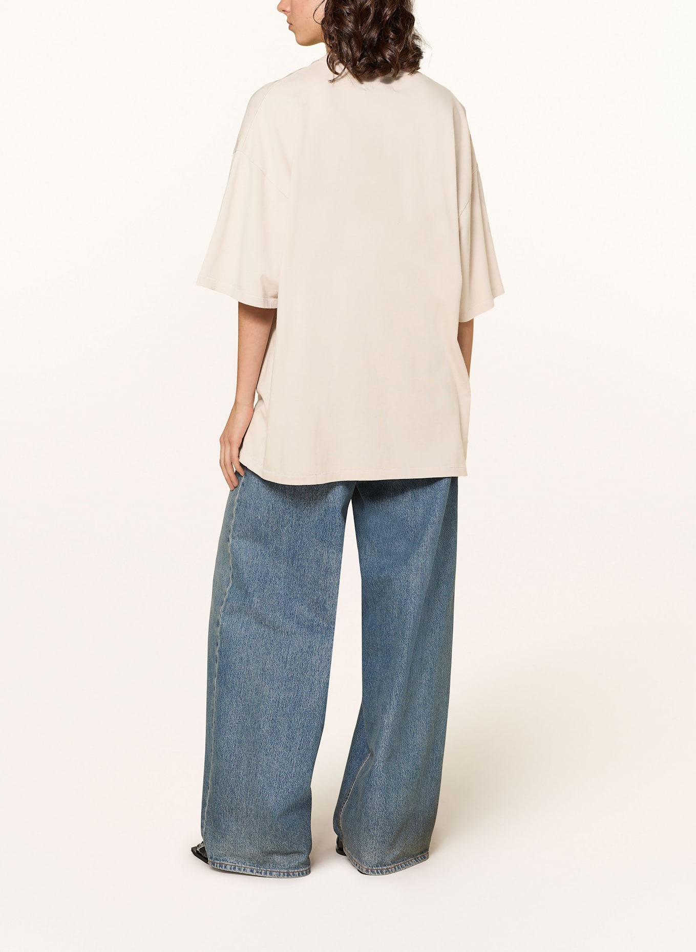 black palms T-shirt: LIGHT GRAY