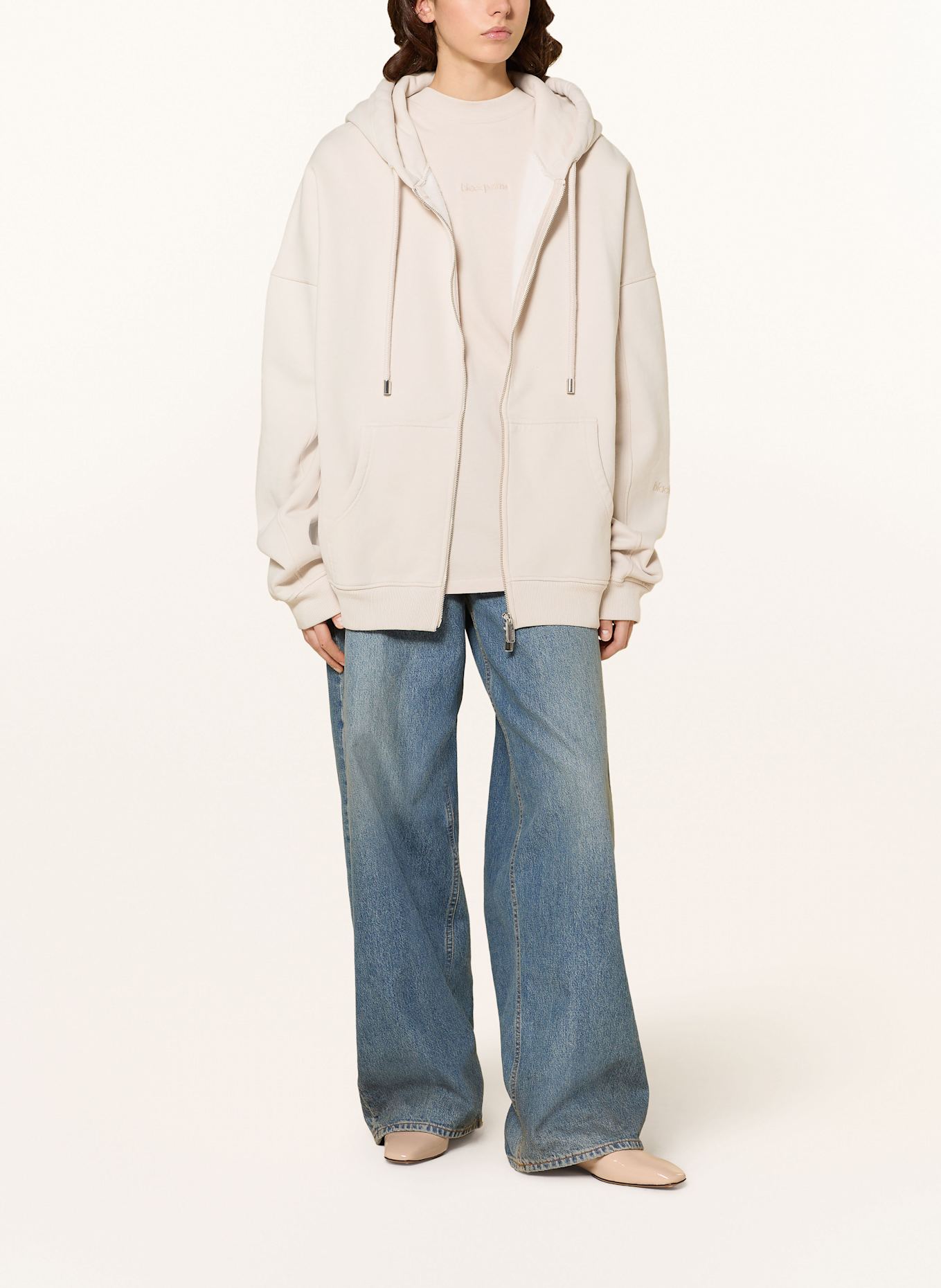 black palms HONEY 2.0 sweat jacket, Color: LIGHT GRAY (Image 2)