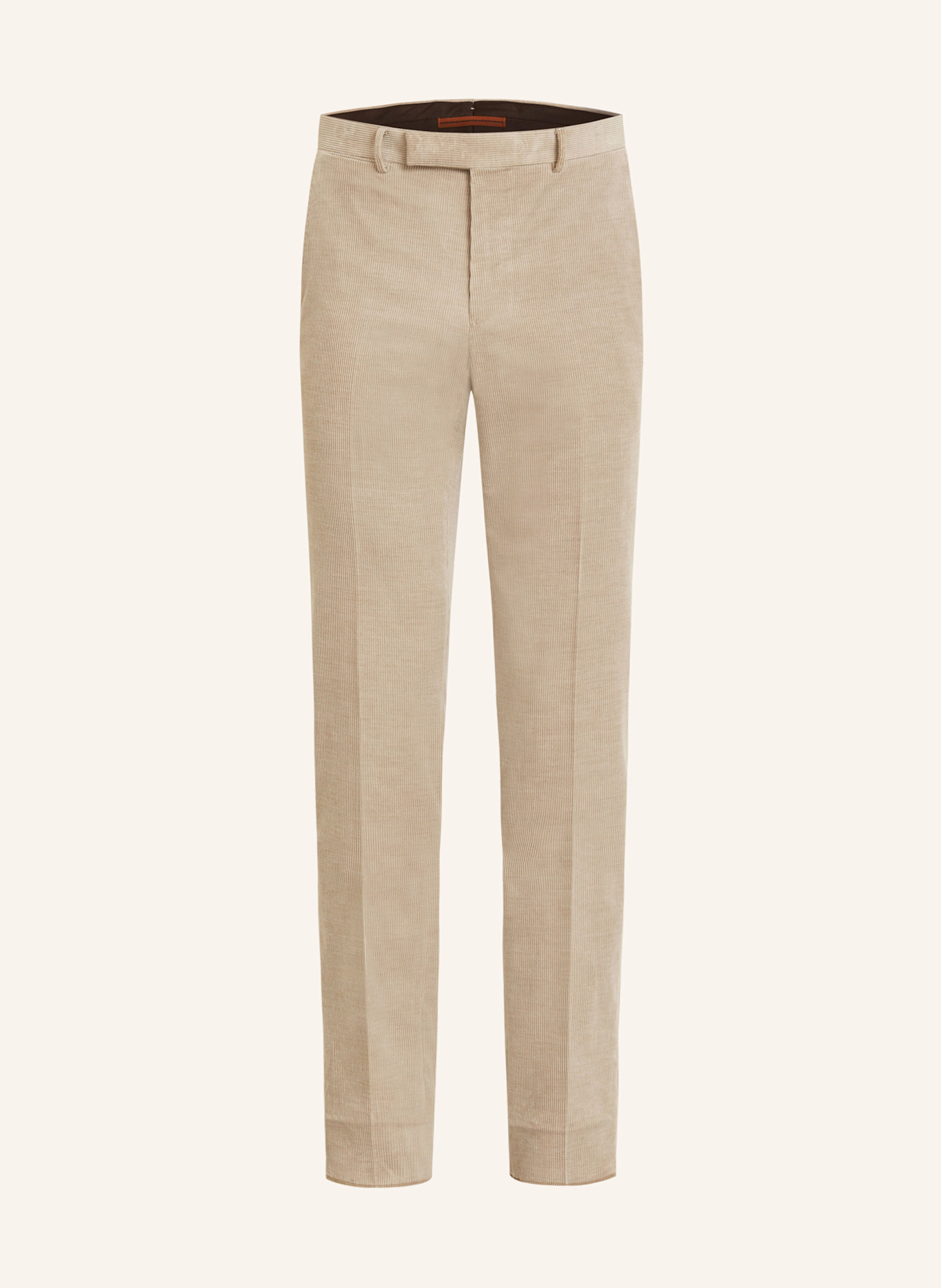 ZEGNA Pantalon en velours côtelé coupe classique: TAUPE