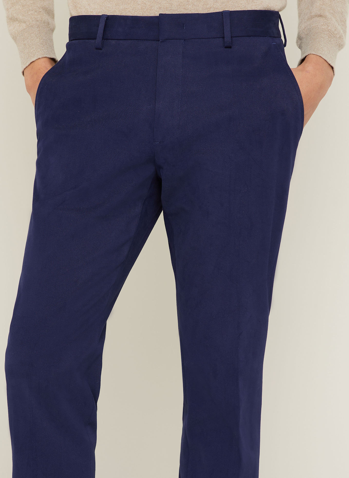 ZEGNA Pantalon chino slim fit: BLEU