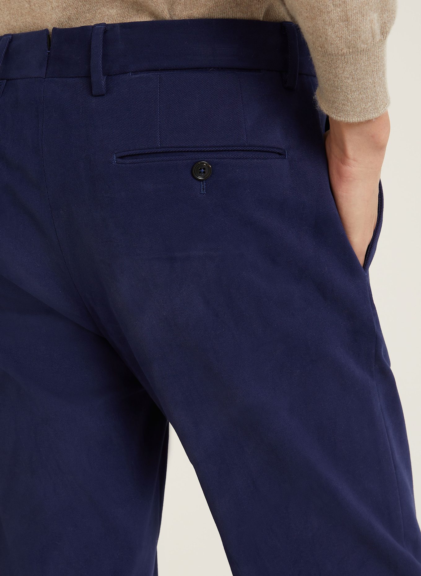 ZEGNA Pantalon chino slim fit: BLEU