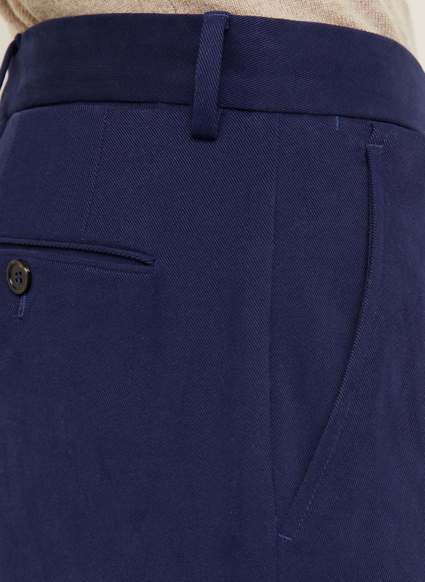ZEGNA Pantalon chino slim fit: BLEU