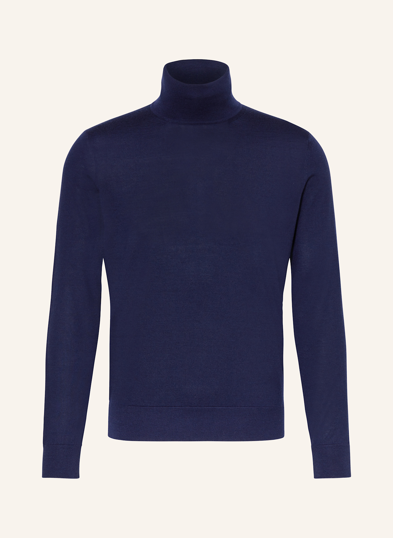 ZEGNA Turtleneck sweater in cashmere with silk: DARK BLUE