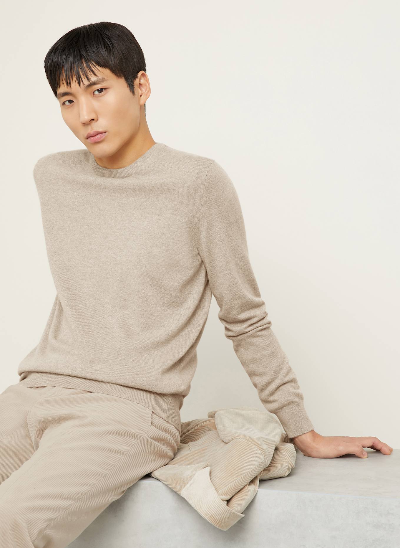 ZEGNA Cashmere sweater: BEIGE