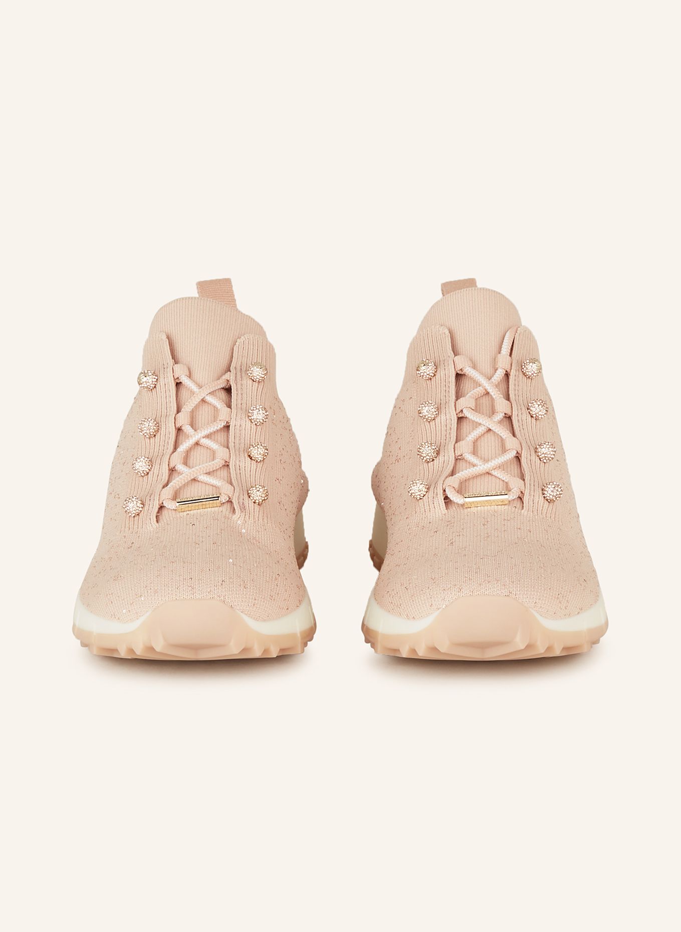 JIMMY CHOO Sneaker VELES mit Pailletten: ROSA
