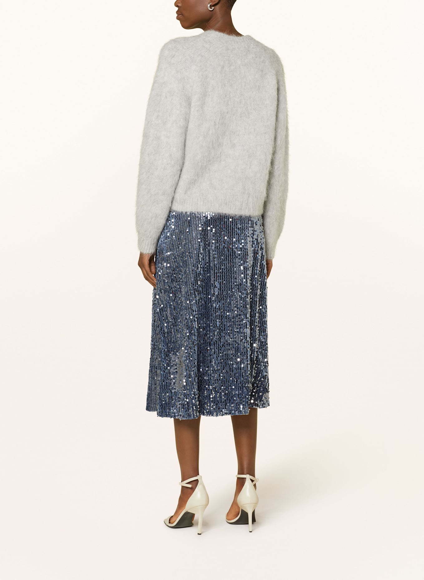 Smith & Soul Skirt with sequins: BLUE GRAY