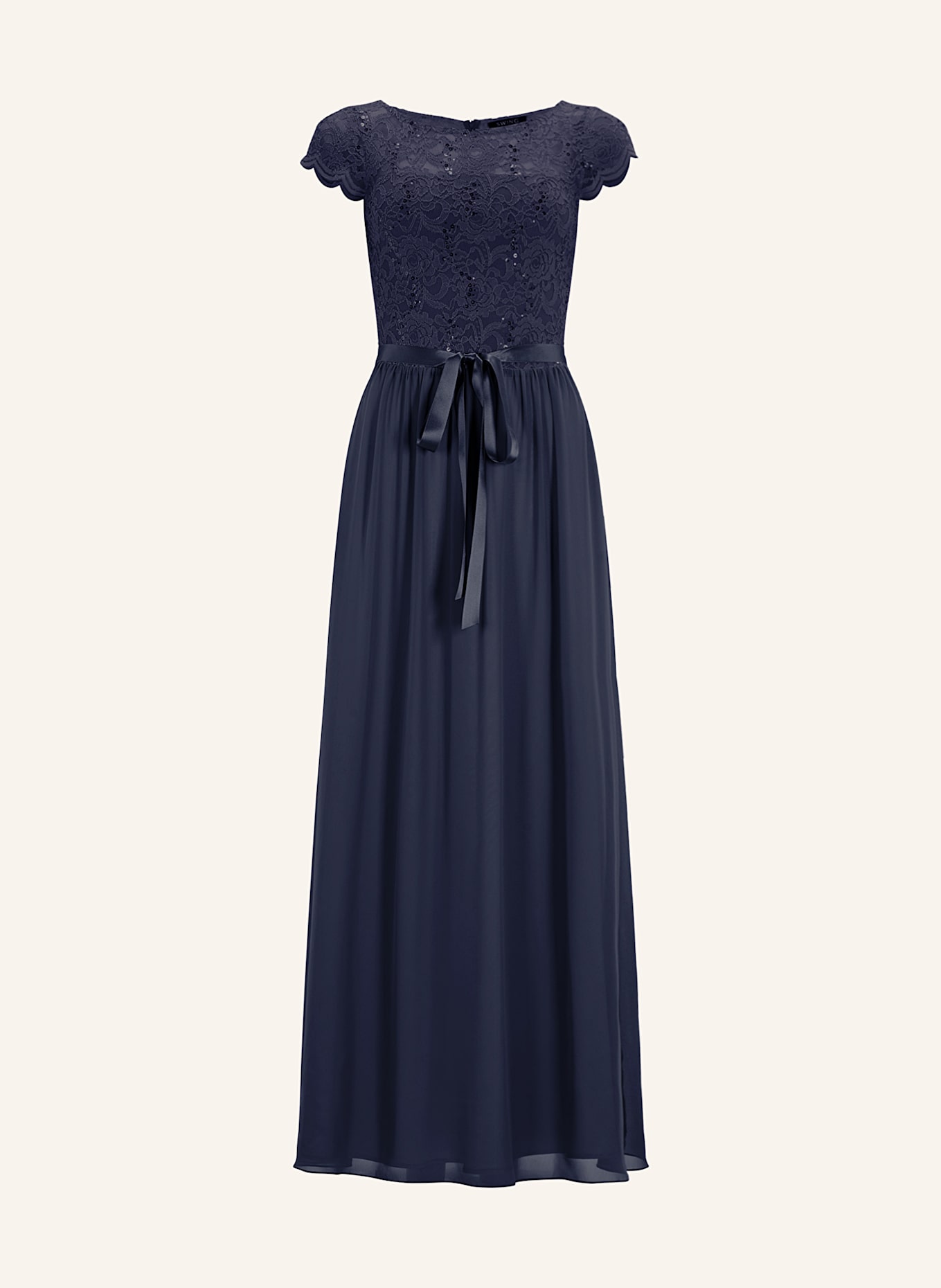SWING Abendkleid mit Pailletten: DUNKELBLAU