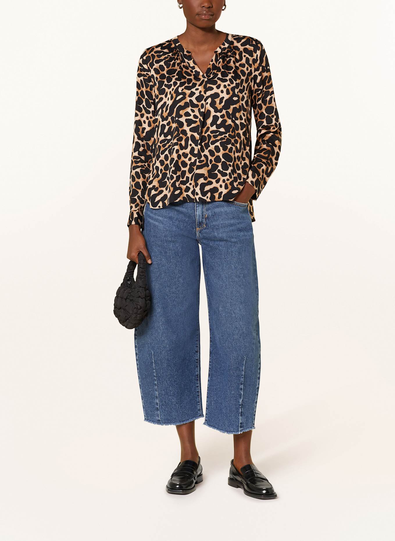 Smith & Soul NEW VINCE blouse shirt: BLACK / BROWN / NUDE