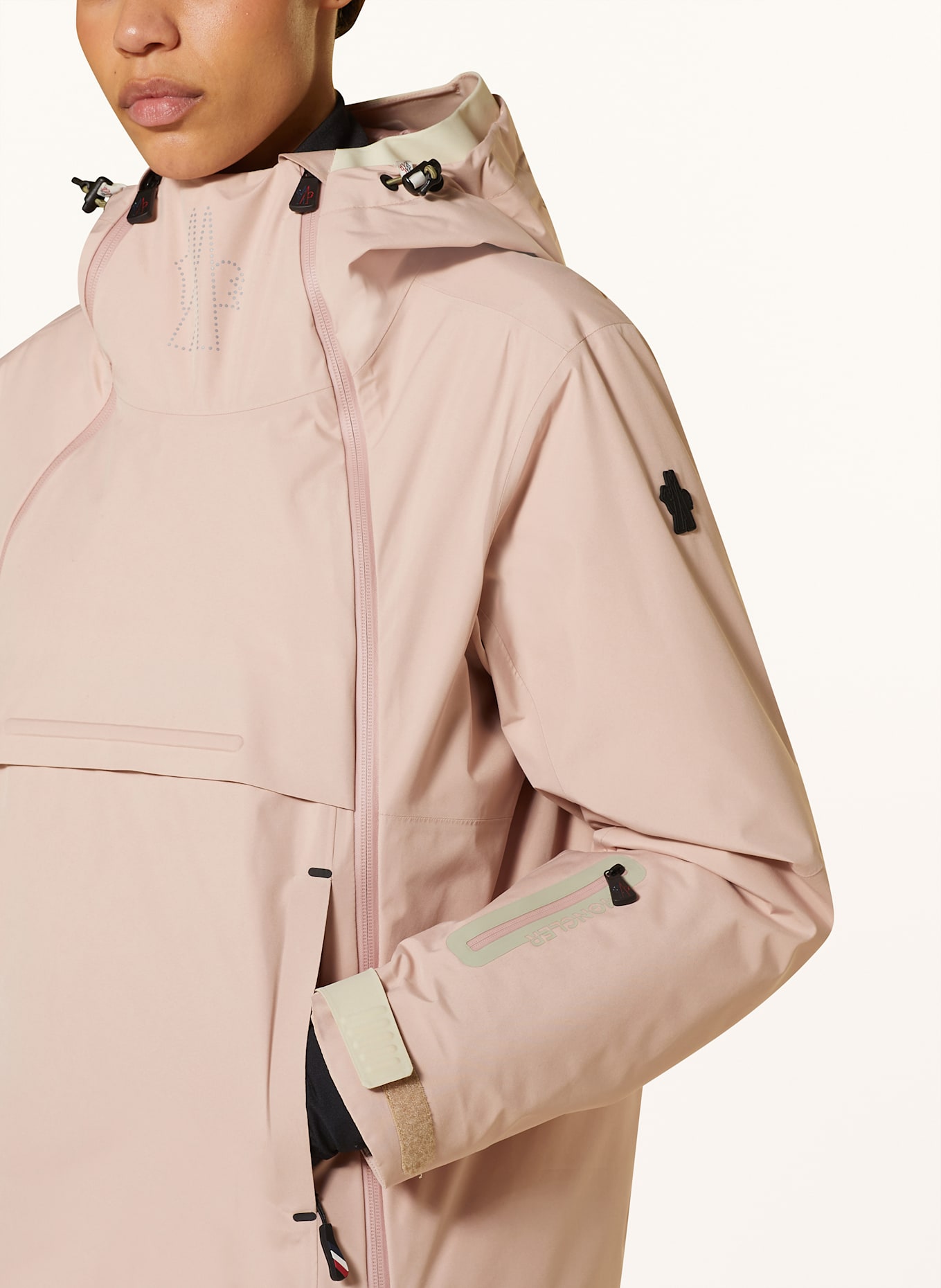 MONCLER GRENOBLE AMPAY ski jacket in rose