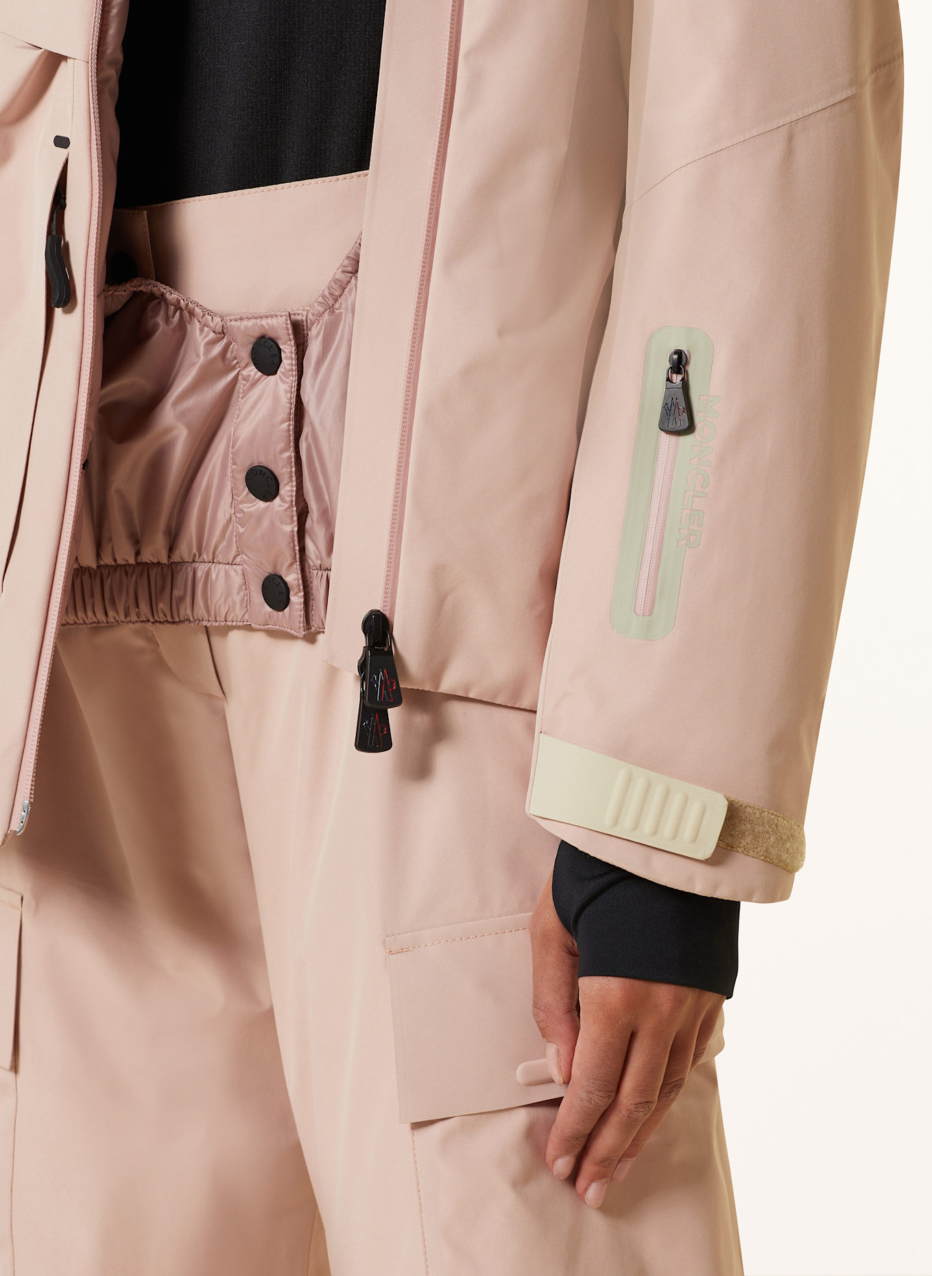 MONCLER GRENOBLE AMPAY ski jacket in rose