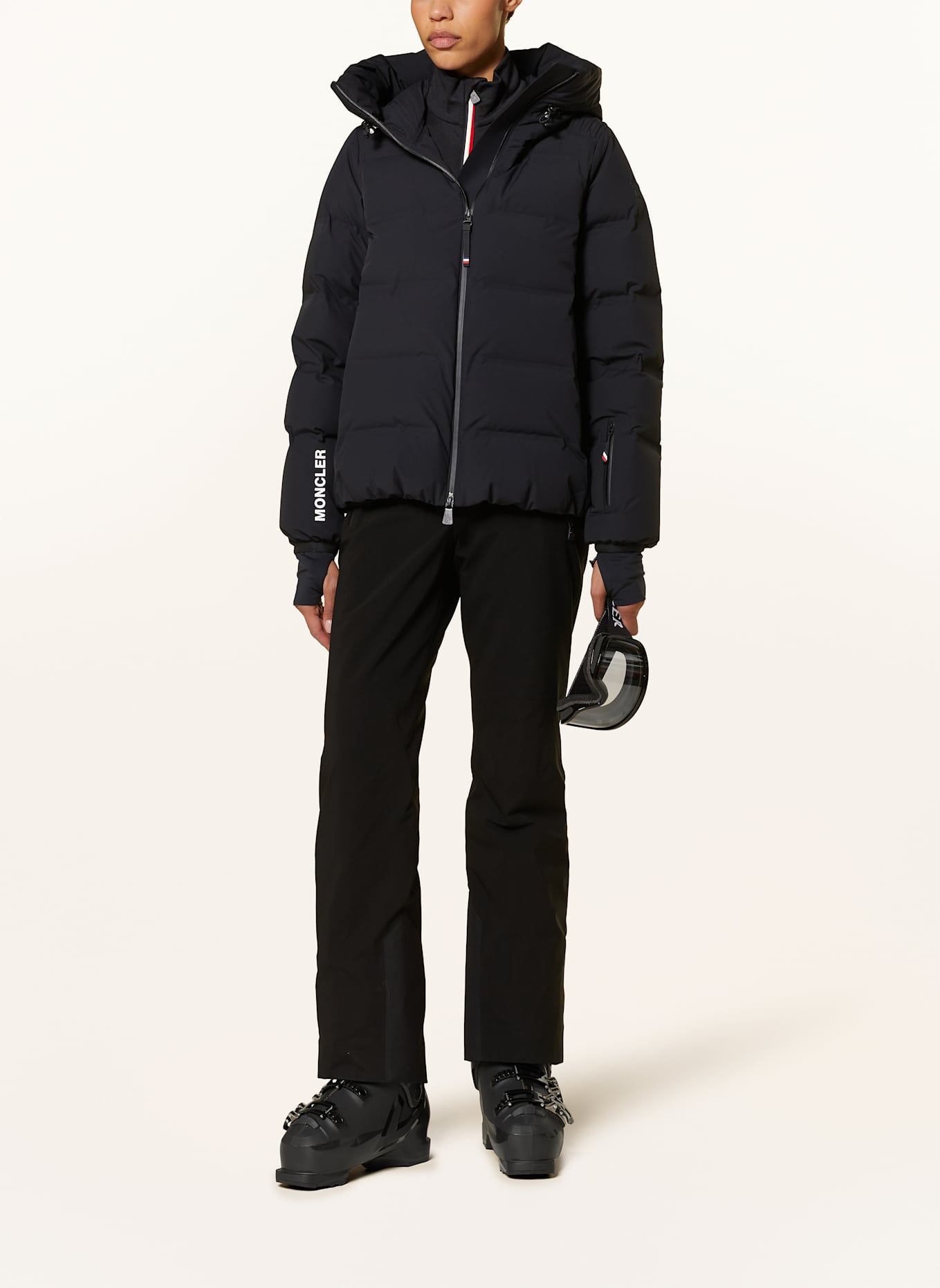 MONCLER GRENOBLE Daunen-Skijacke SUISSES: SCHWARZ