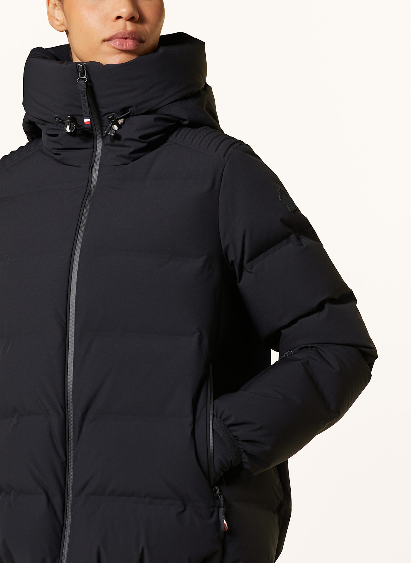 MONCLER GRENOBLE Daunen-Skijacke SUISSES: SCHWARZ