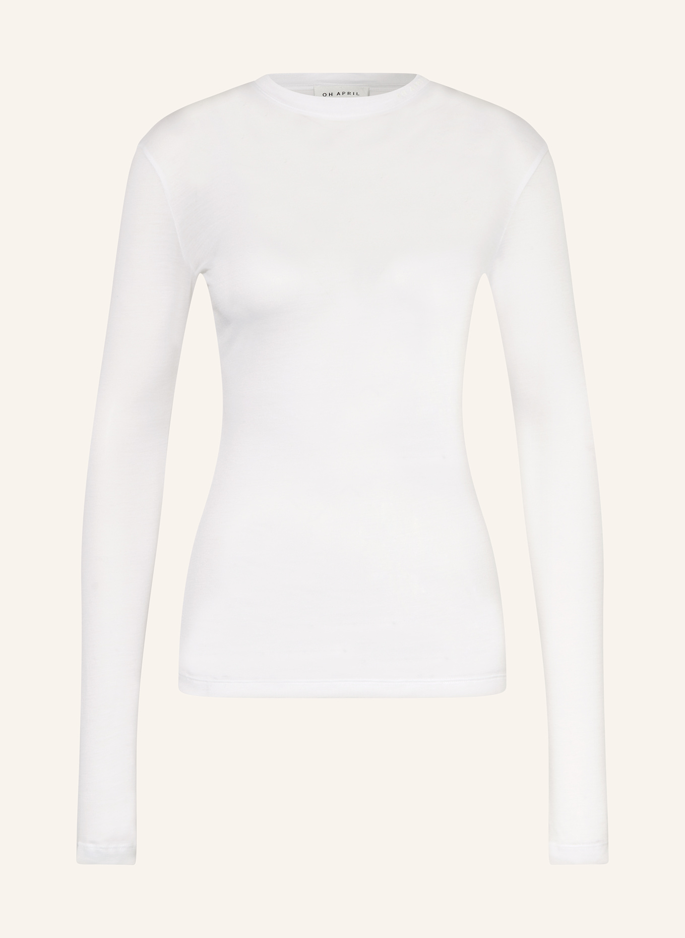 OH APRIL Long sleeve shirt WILLOW: WHITE