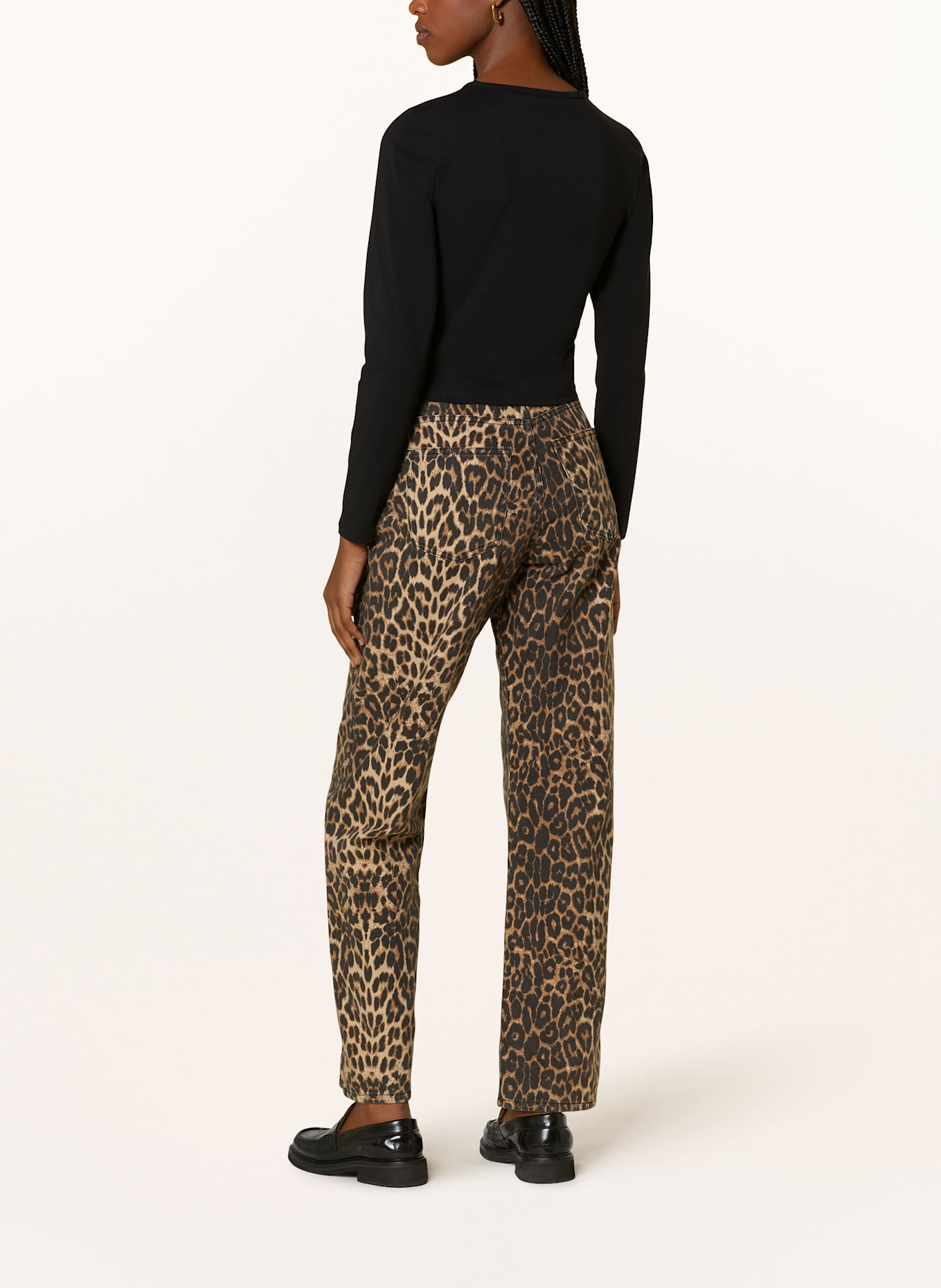 OH APRIL Cropped-Longsleeve ICA: SCHWARZ