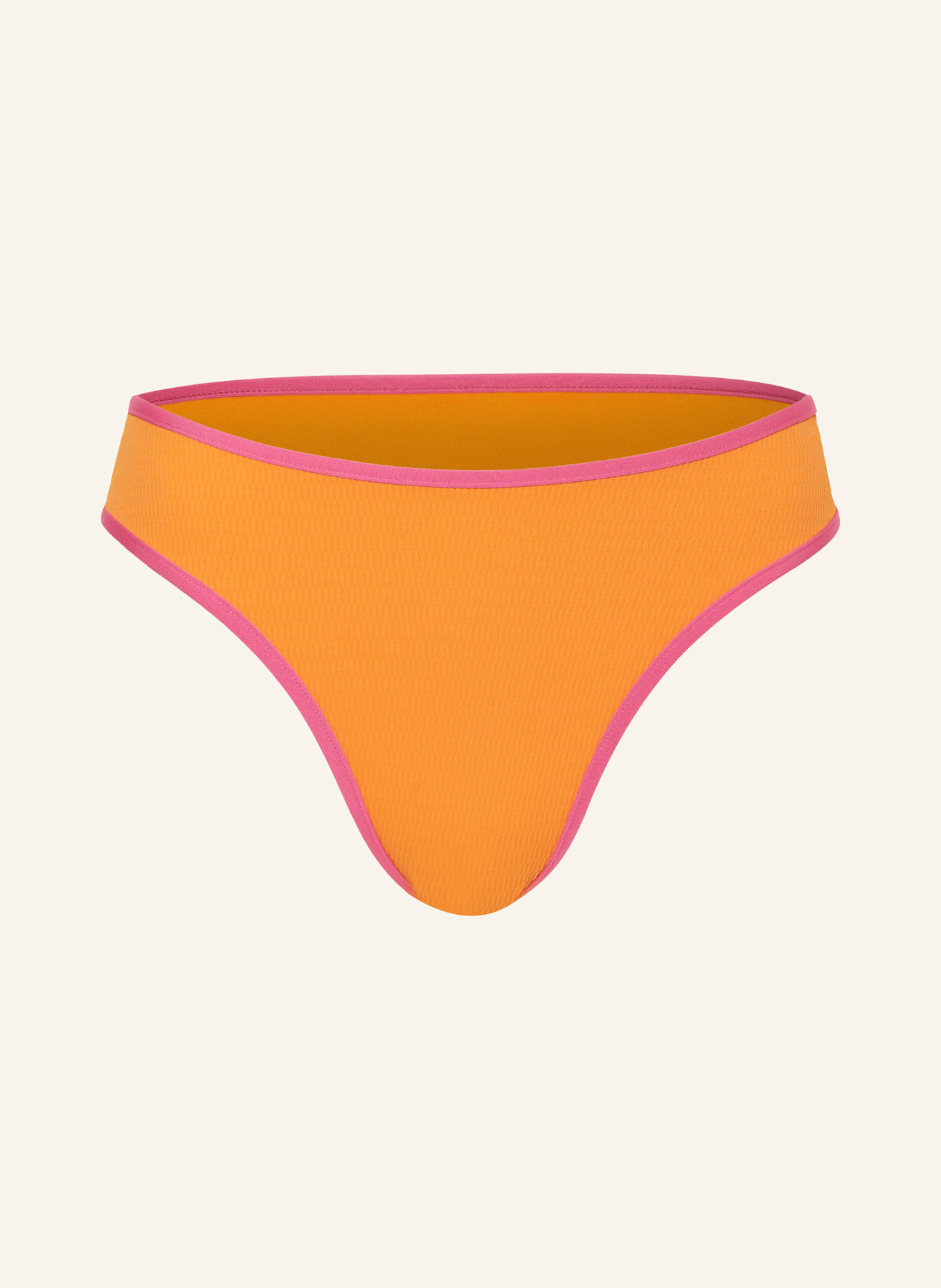 SEAFOLLY Dół od bikini z wysokim stanem BEACH BOUND: POMARAŃCZOWY/ MOCNORÓŻOWY