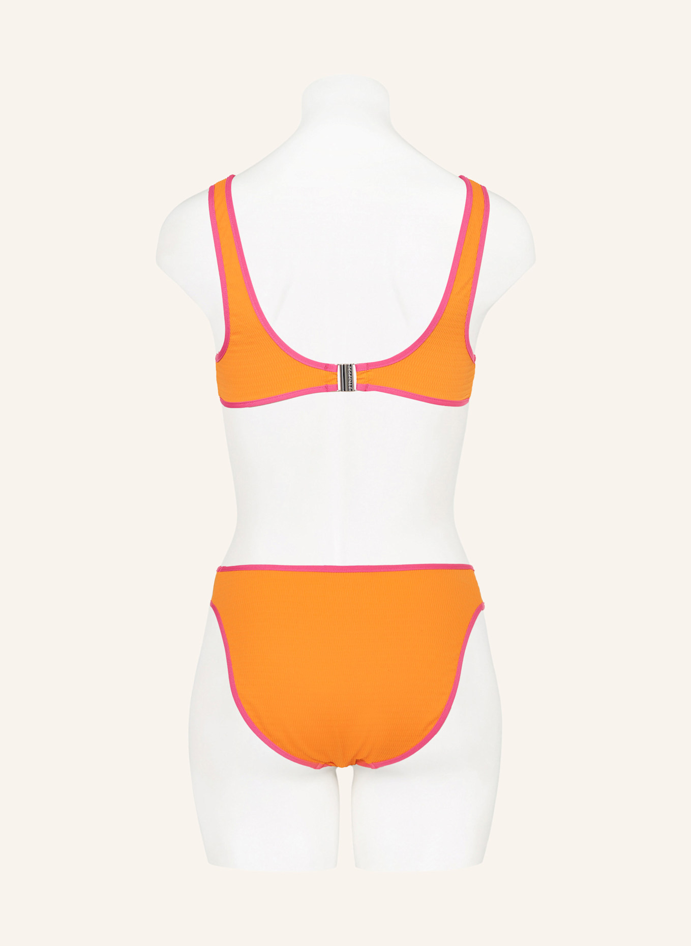 SEAFOLLY Dół od bikini z wysokim stanem BEACH BOUND: POMARAŃCZOWY/ MOCNORÓŻOWY