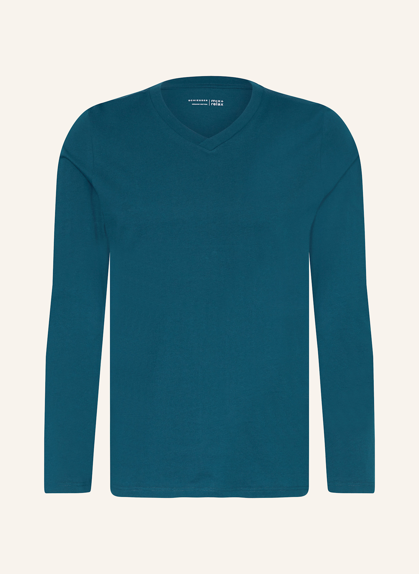 SCHIESSER Pajama shirt MIX+RELAX: TEAL