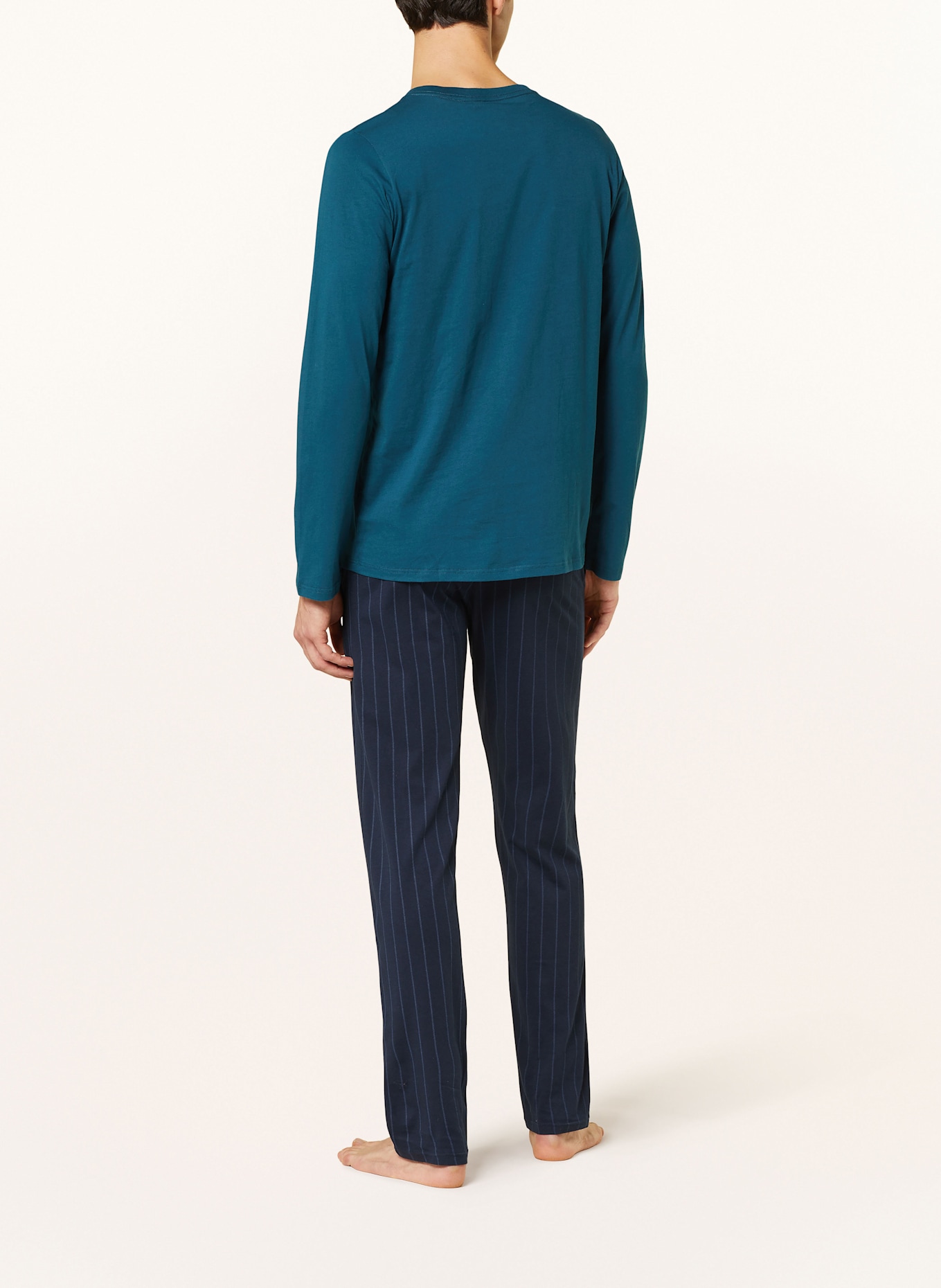 SCHIESSER Pajama shirt MIX+RELAX: TEAL