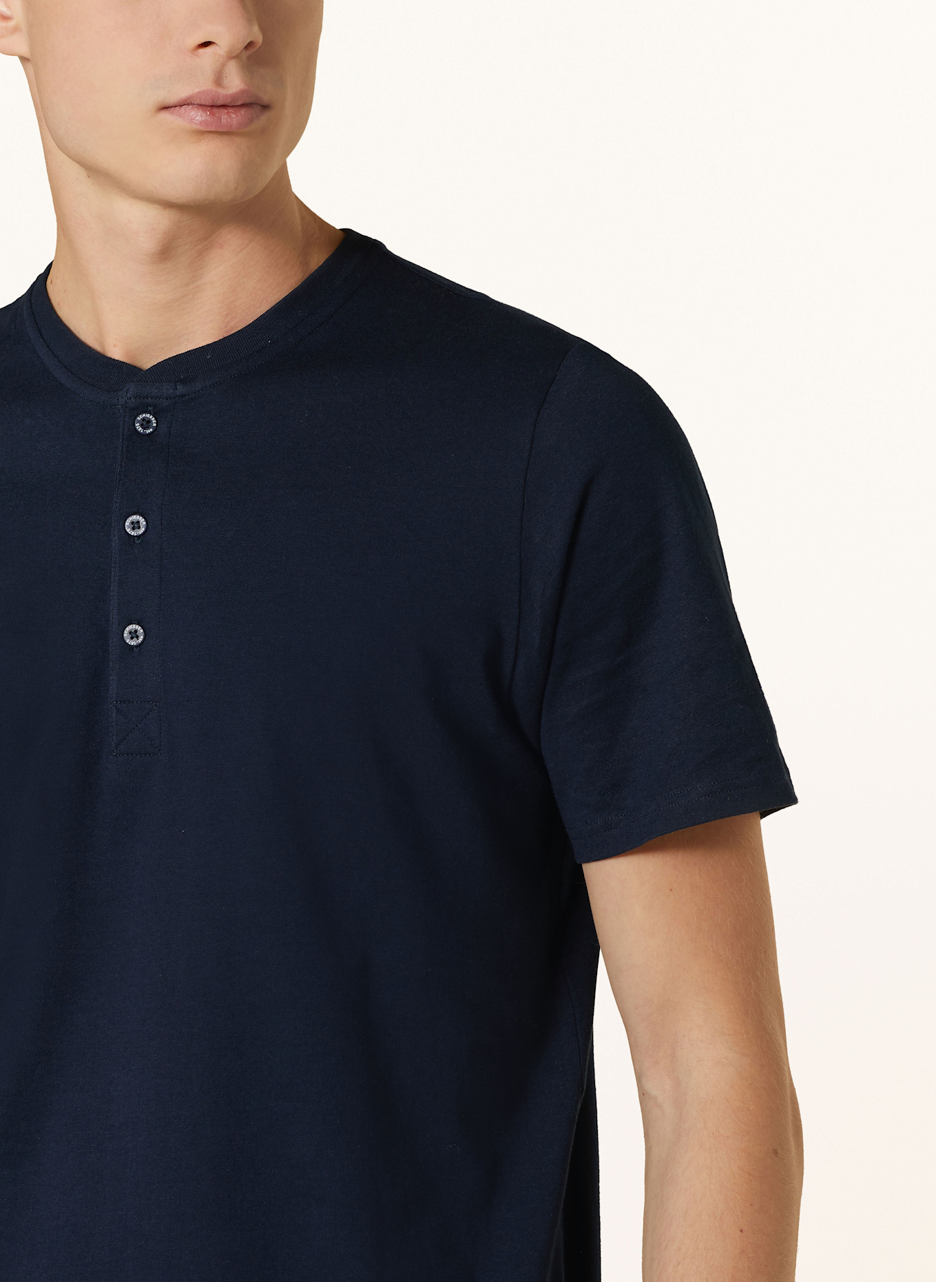 SCHIESSER Schlafshirt MIX+RELAX: DUNKELBLAU