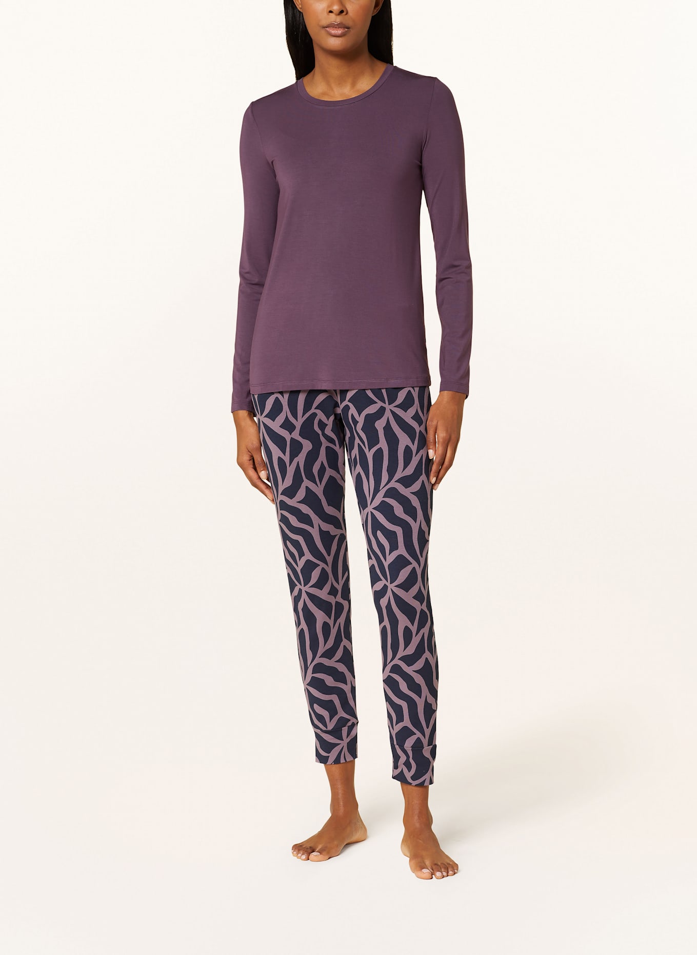 SCHIESSER Pyžamové tričko MIX+RELAX: FUCHSIOVÁ