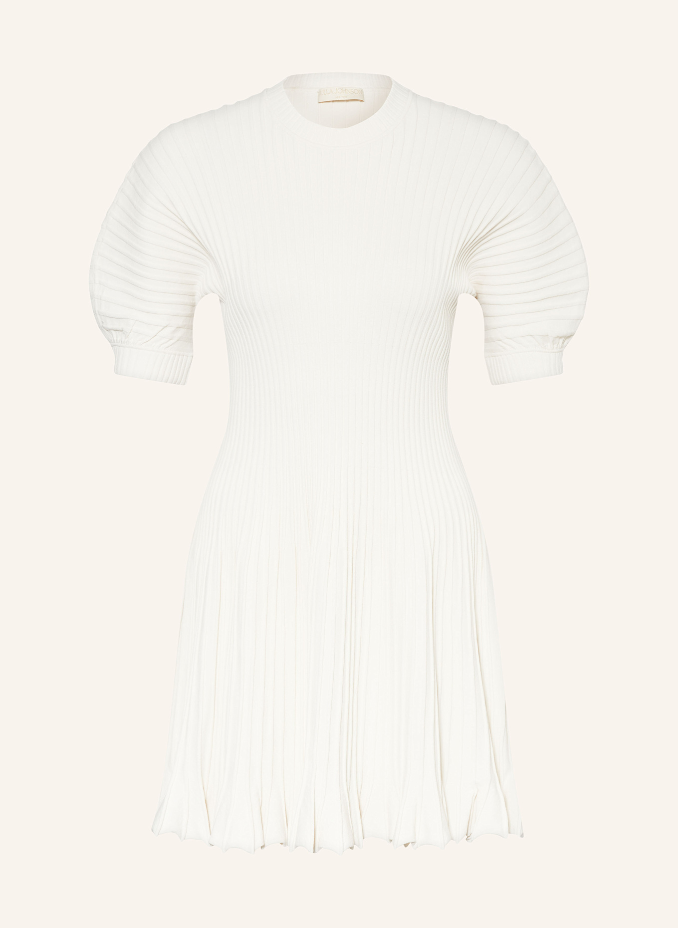 ULLA JOHNSON Strickkleid TALIE: WEISS
