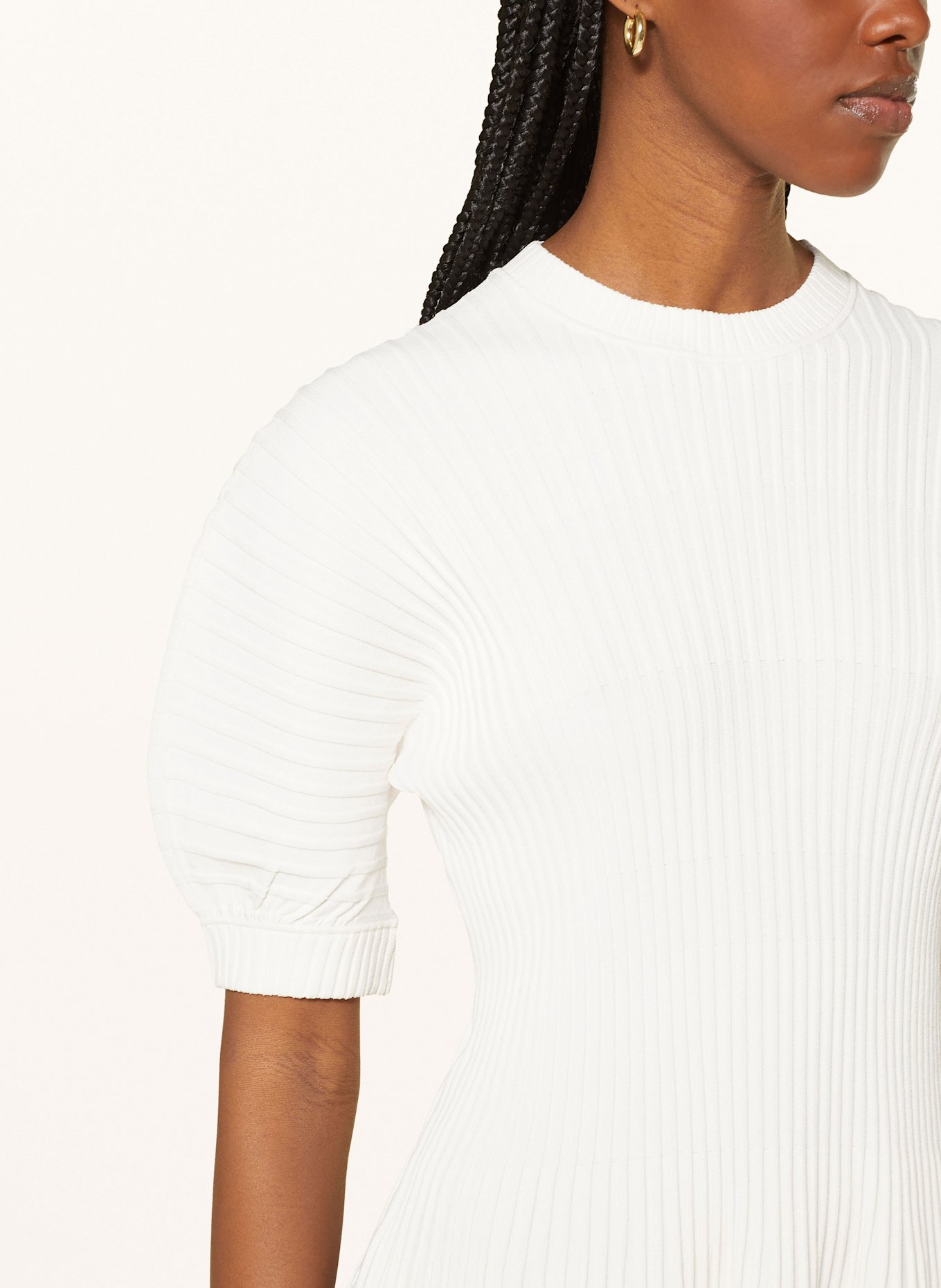 ULLA JOHNSON Strickkleid TALIE: WEISS