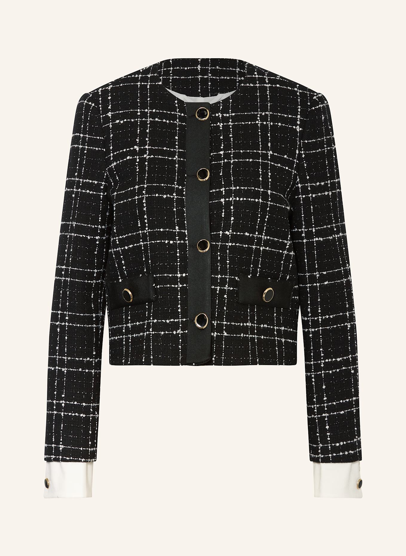 LIU JO Boxy jacket in boucle with glitter thread