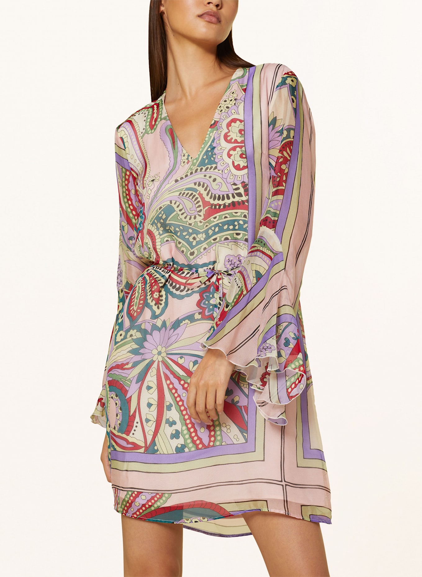 LIU JO Kleid mit Seide: ROSA / ROT / LILA