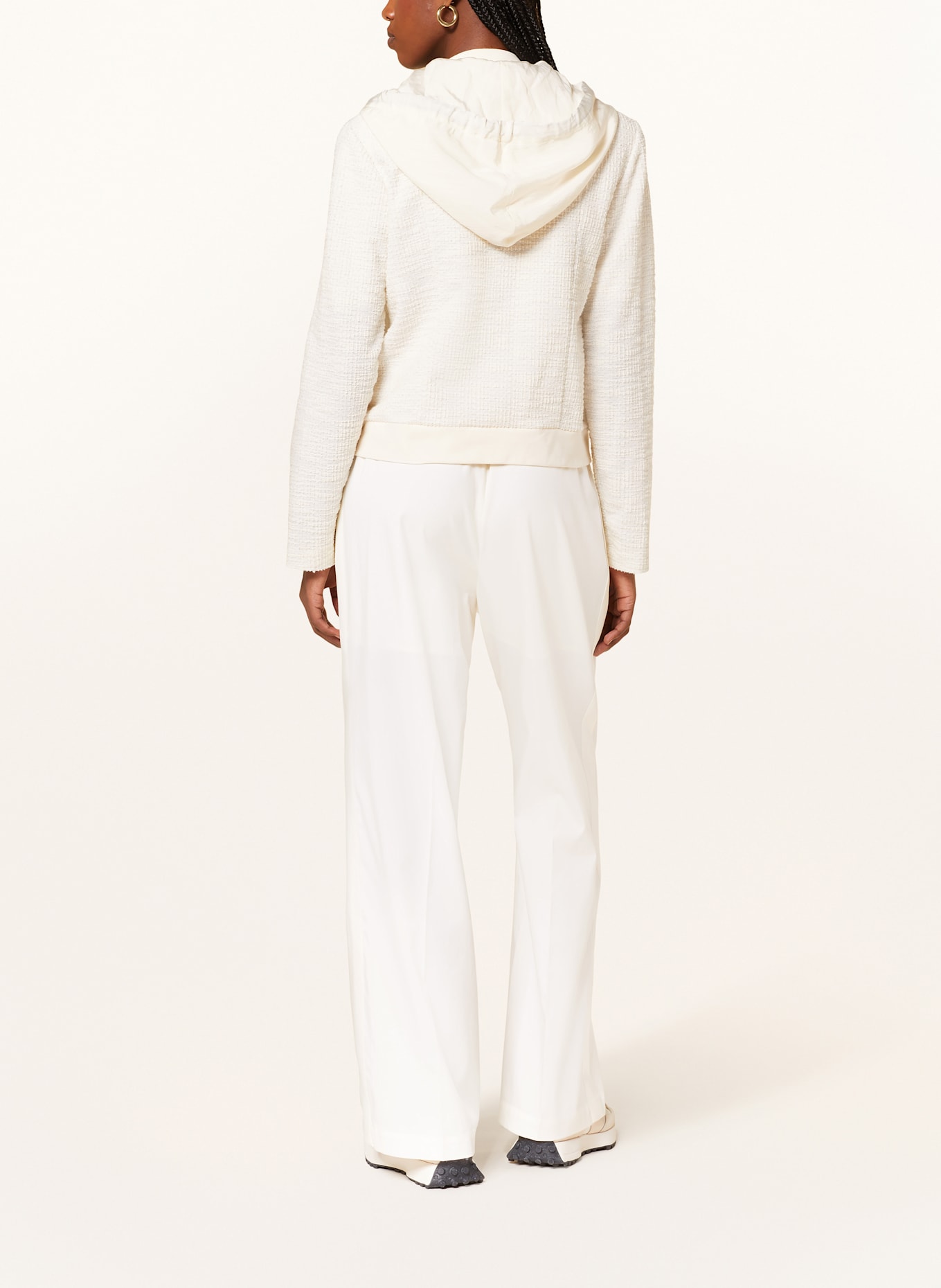 LIU JO Marlenehose mit Galonstreifen: CREME