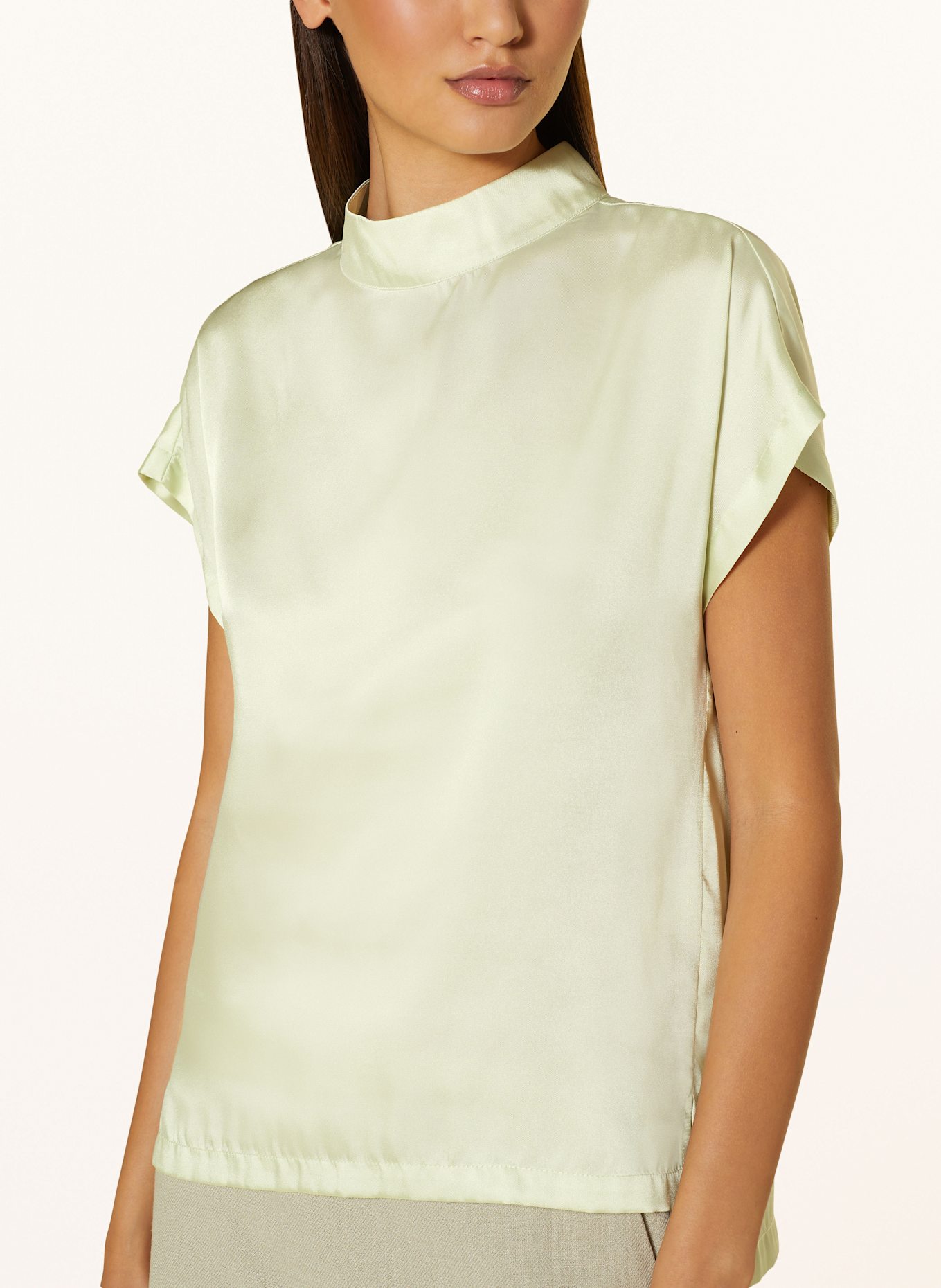 LIU JO Blusentop aus Satin: HELLGRÜN