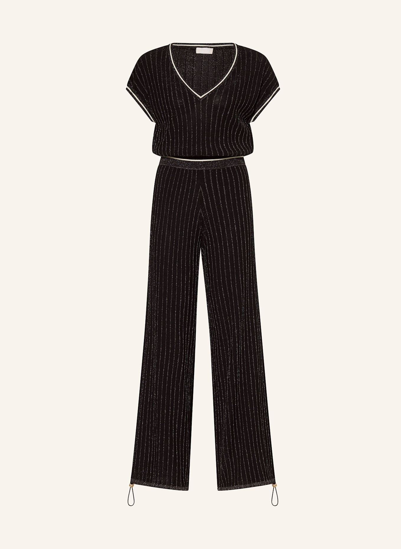 LIU JO Jumpsuit with glitter thread