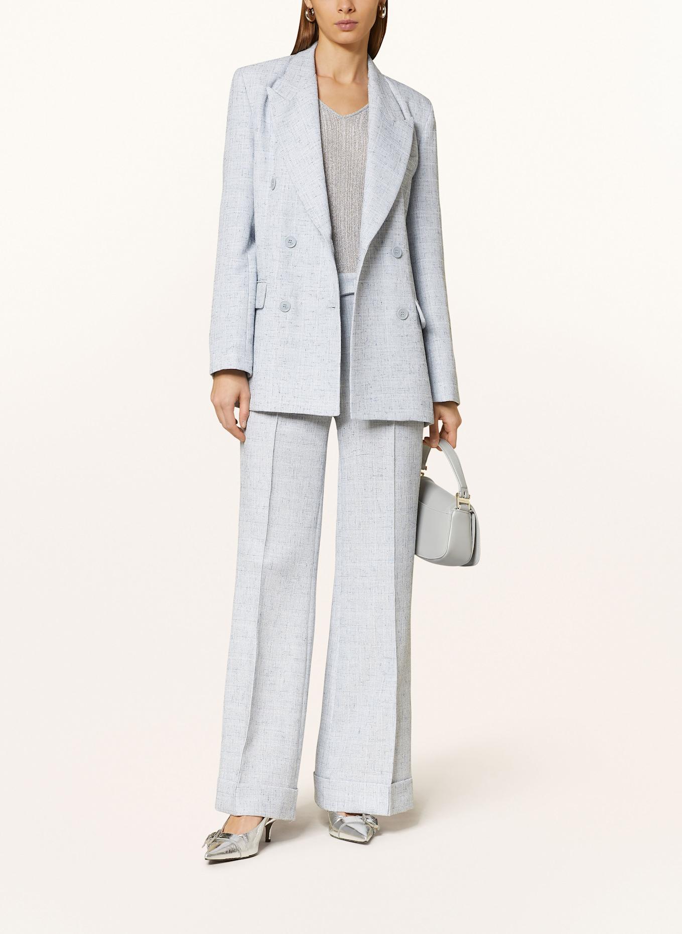 LIU JO Tvídový blejzr: TMAVĚ MODRÁ