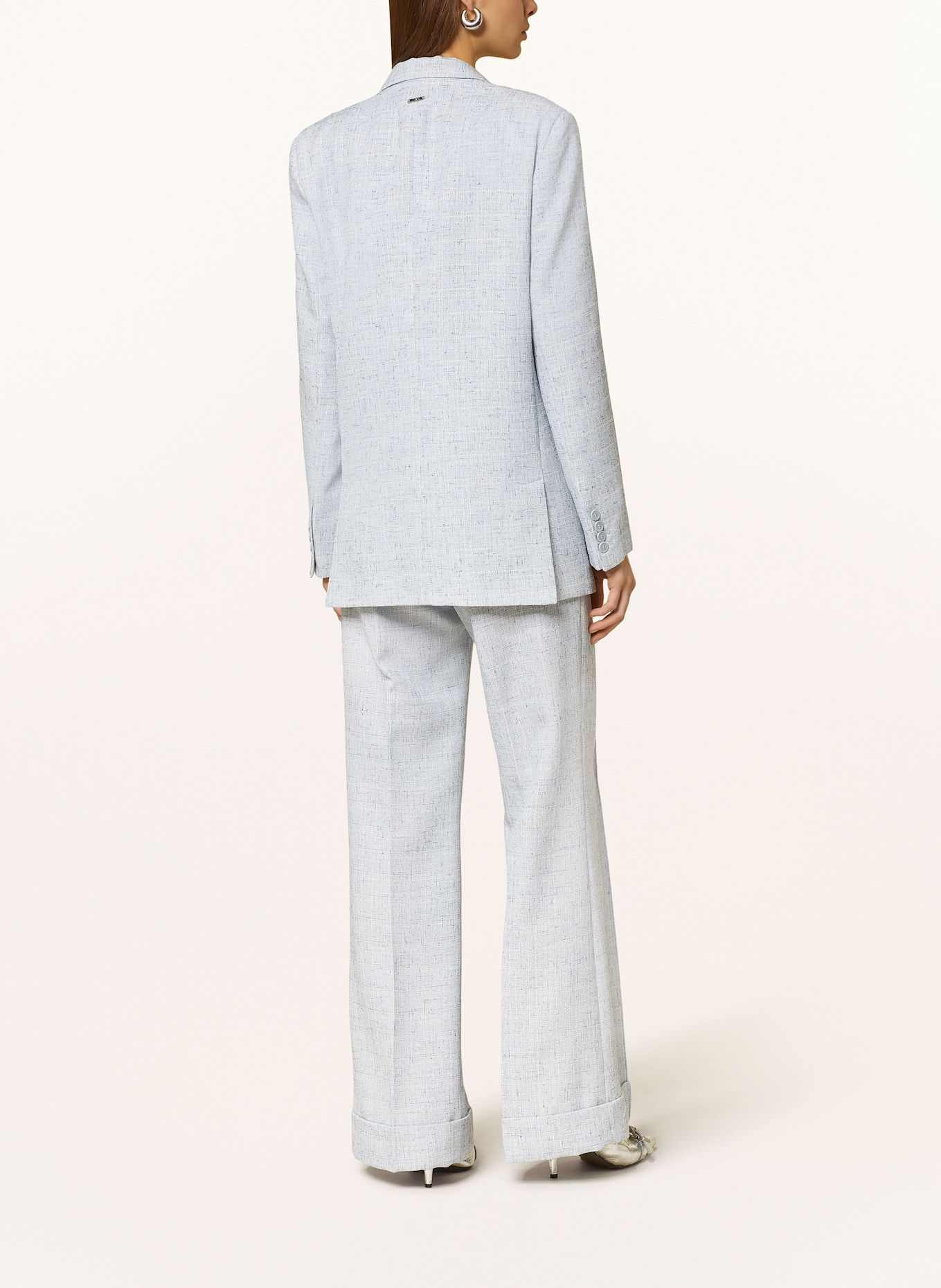 LIU JO Tvídový blejzr: TMAVĚ MODRÁ